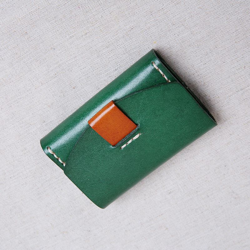 Japanese Brand × Leather × Vintage Handmade Tanned Leather Wallet Size ONE SIZE - 3 Thumbnail
