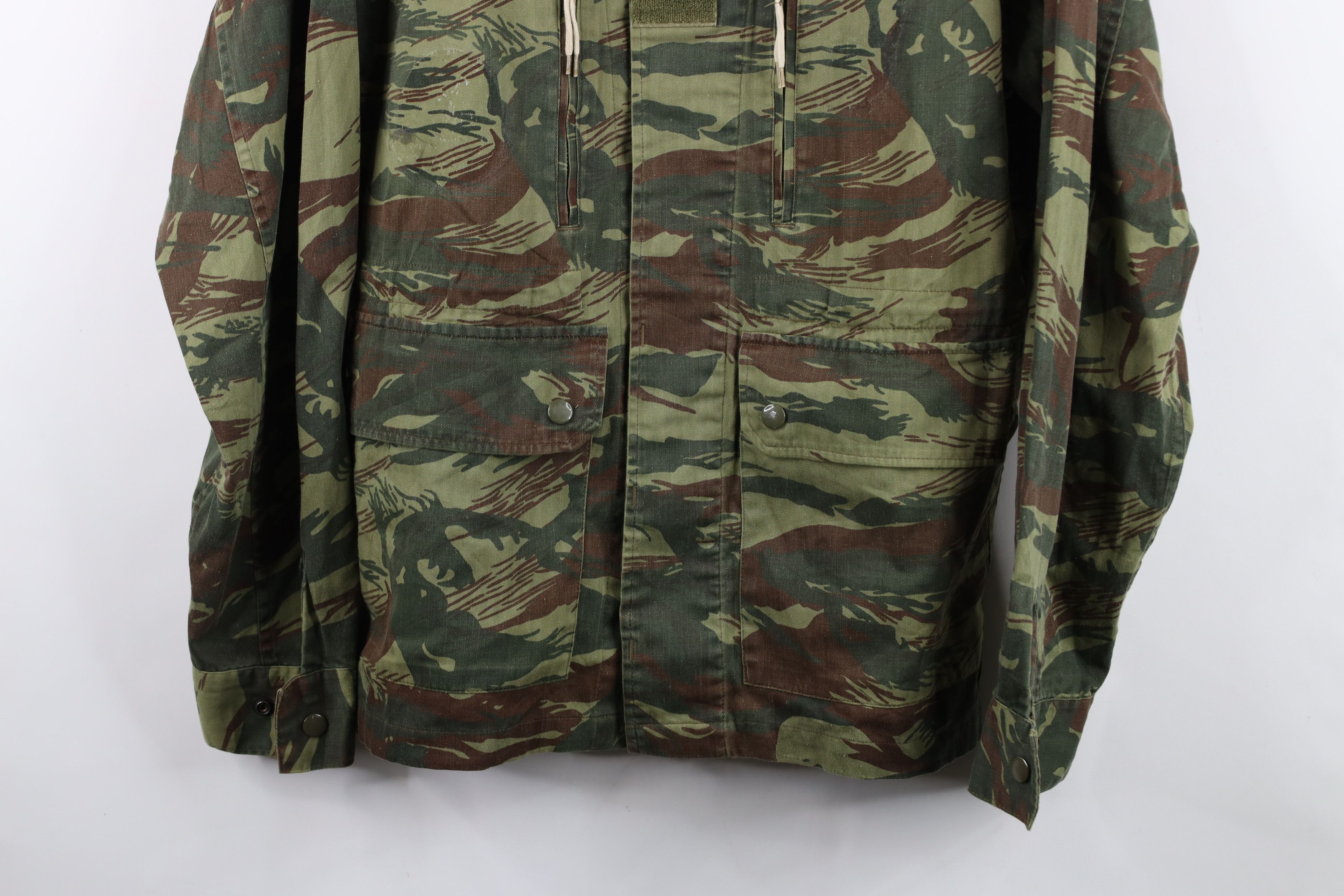 Vintage Vintage 80s 90s French Military Twill Camouflage Jacket Size US L / EU 52-54 / 3 - 3 Thumbnail