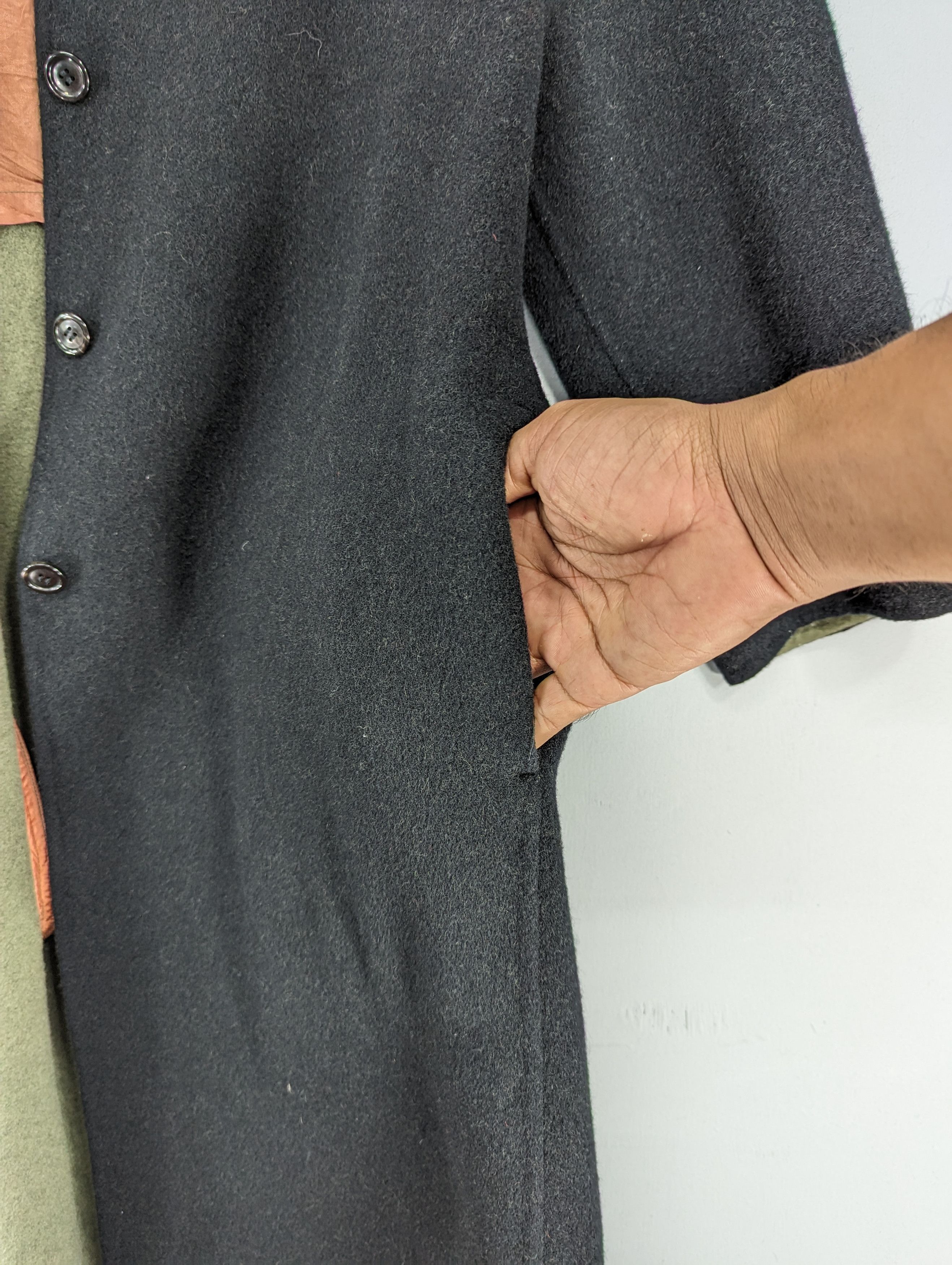 Japanese Brand 🔥RARE🔥Vintage Peyton Place PPFM Mohair Long Coat Jacket Size L / US 10 / IT 46 - 7 Thumbnail