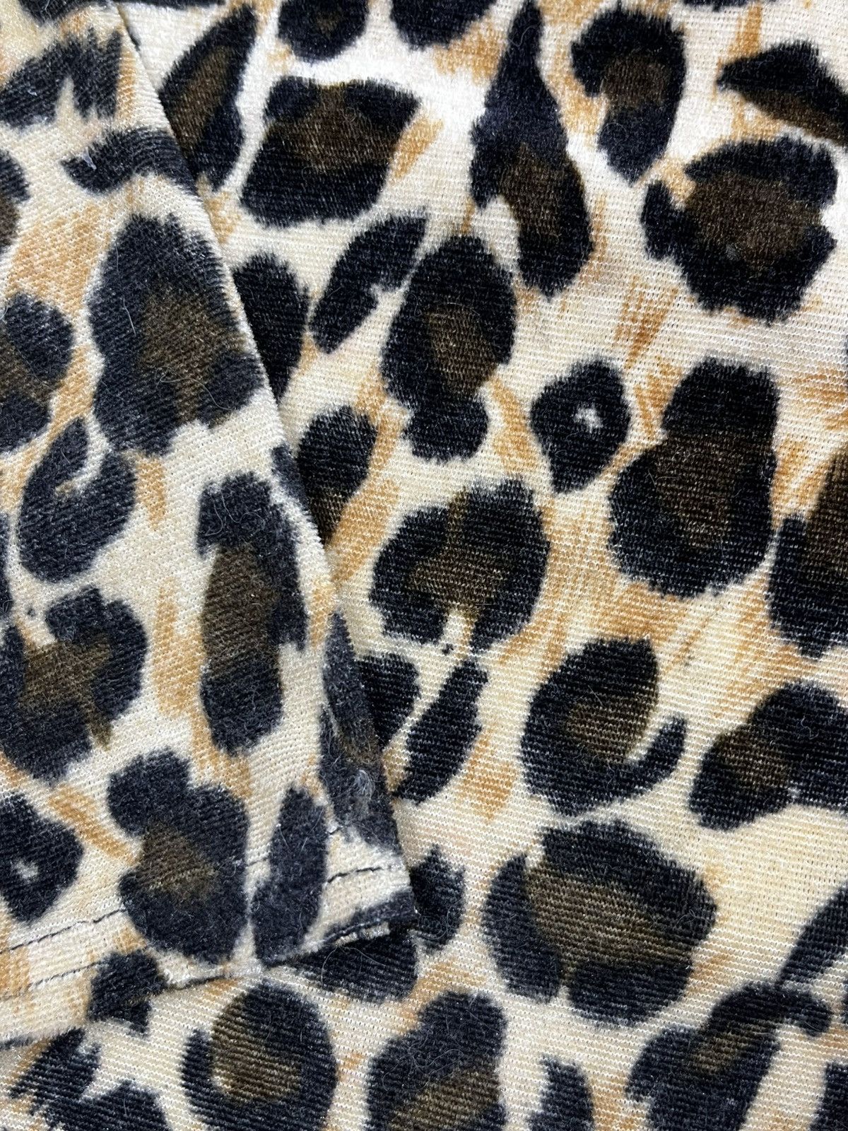 Vintage Vintage Y2K Velour Style Leopard Turtleneck Sweater luxury M Size M / US 6-8 / IT 42-44 - 6 Thumbnail