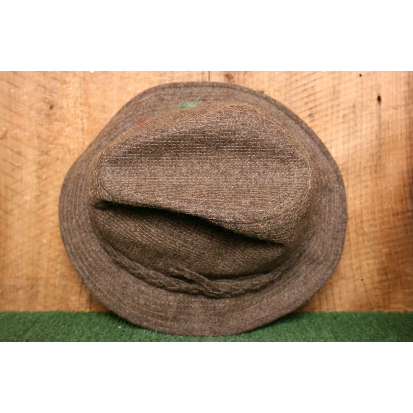 Stetson VINTAGE Stetson Fedora Hat Wool Tweed 100% Wool Brown Sz. 7 1/4 Men Adult Mens 90s Size ONE SIZE - 7 Thumbnail