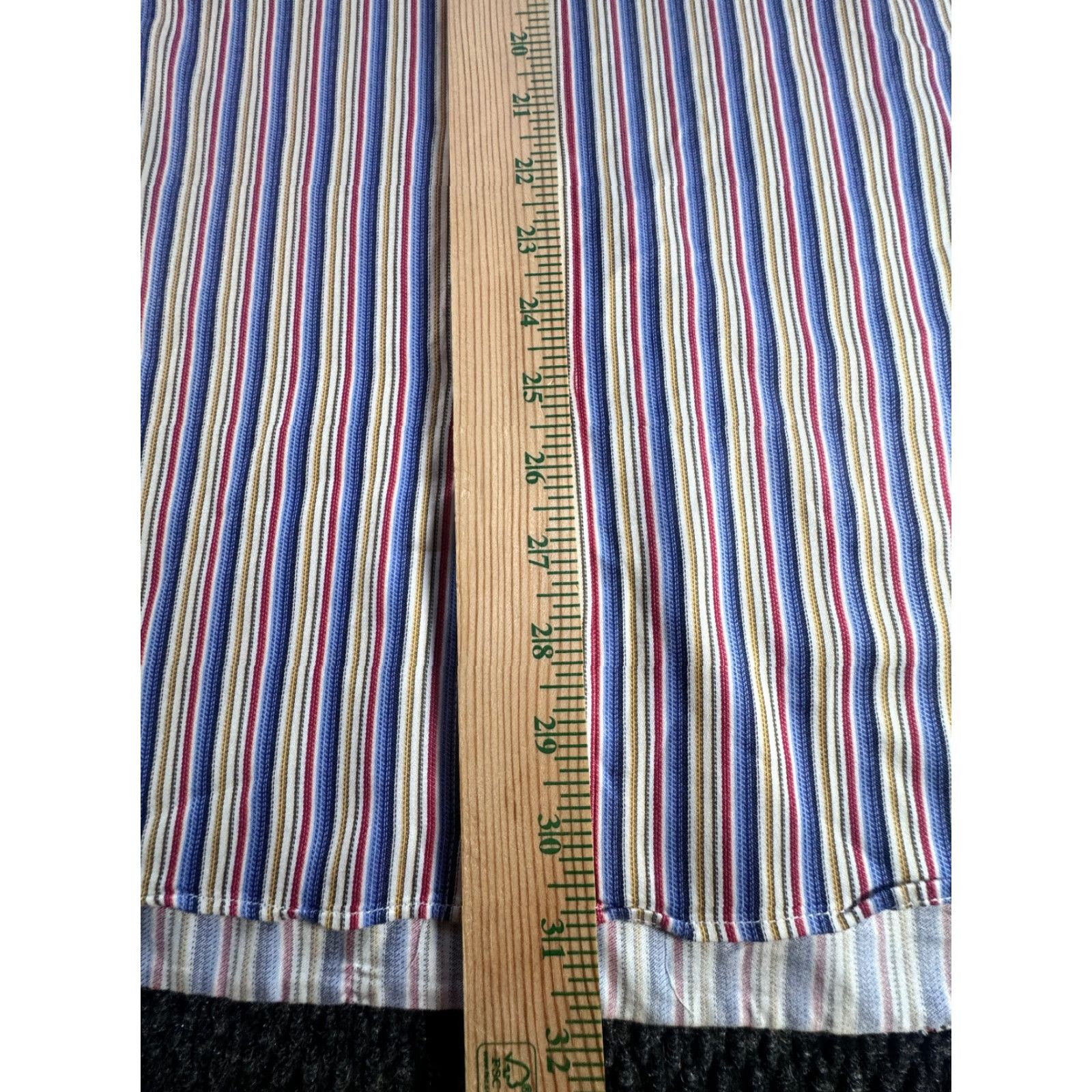 BUGATCHI Bugatchi Uomo Striped Shirt Long Sleeve Button Down Mens L 100% Cotton Multicolor Dress Shirt 1752 Size US L / EU 52-54 / 3 - 7 Thumbnail