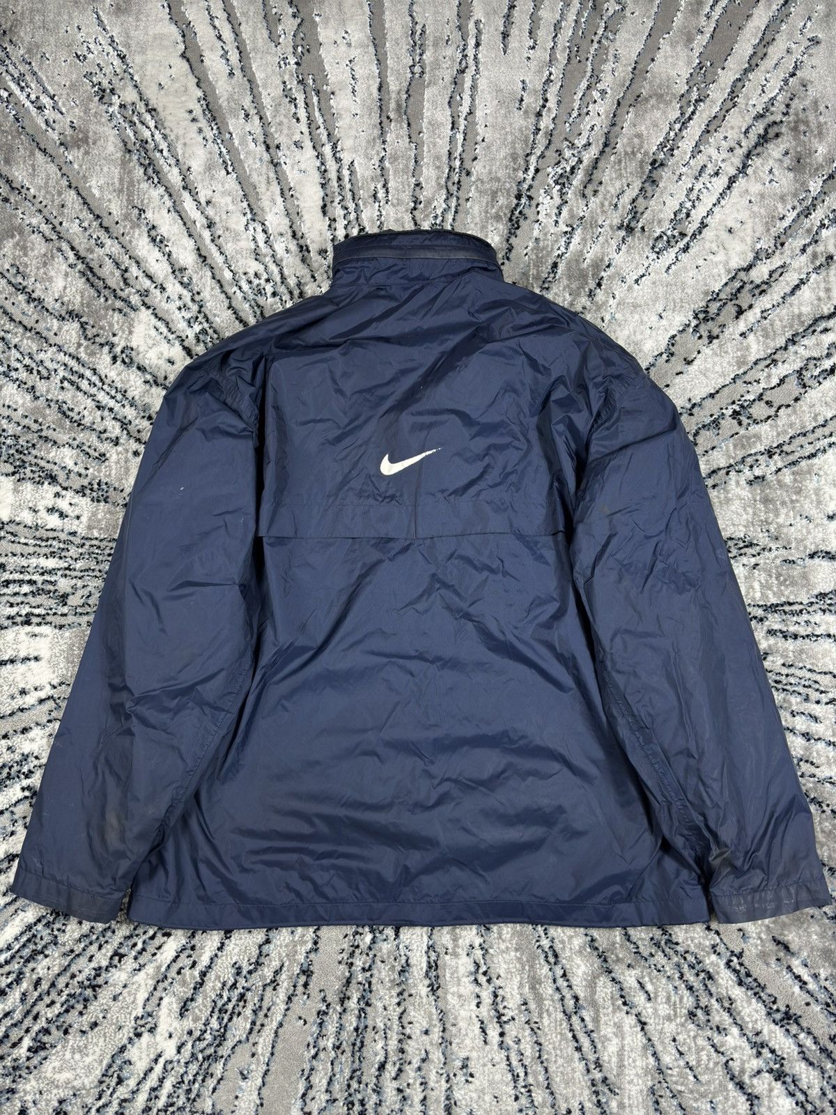 Nike Vintage 00s Nike Small Logo Drill Nylon Track Jacket size L Size US L / EU 52-54 / 3 - 1 Thumbnail