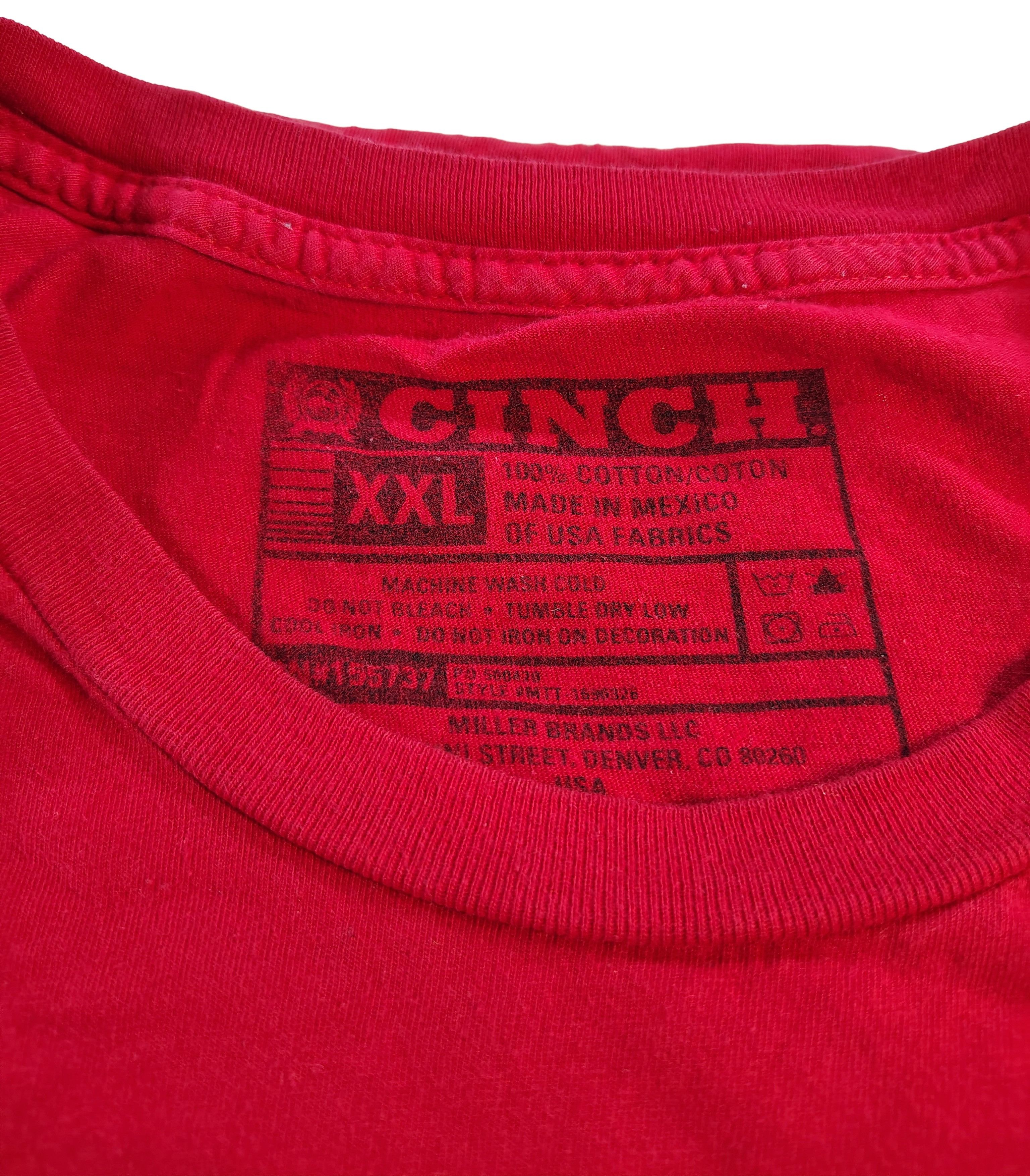 Other Men's XXL Cinch Denim American Classic Graphic Logo T-Shirt Size US XXL / EU 58 / 5 - 3 Thumbnail