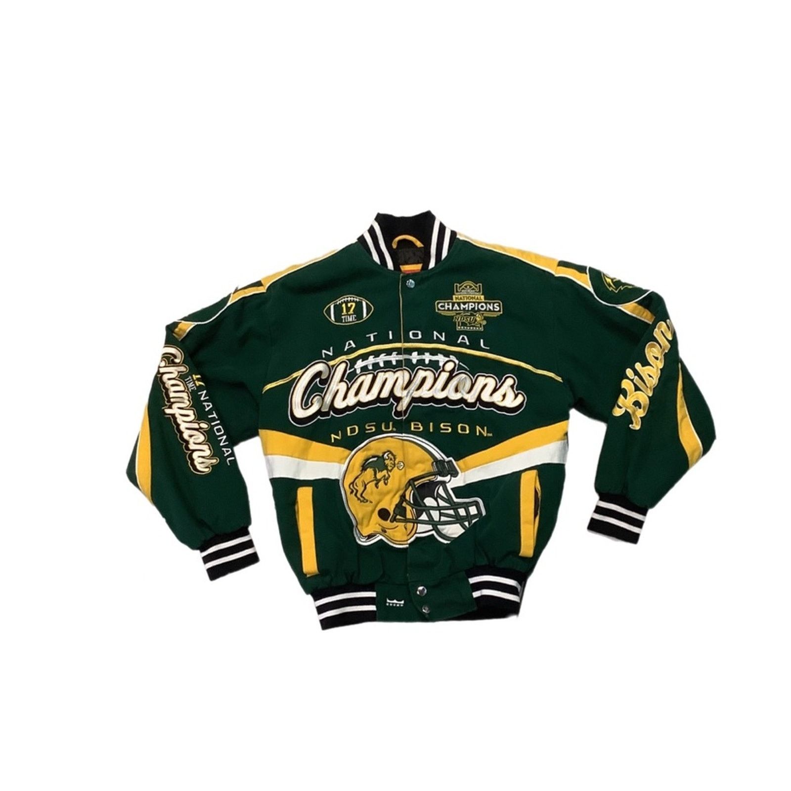 Ebbets Field Flannels NDSU Bison #17 Division champion Bomber Jacket Size US S / EU 44-46 / 1 - 1 Thumbnail