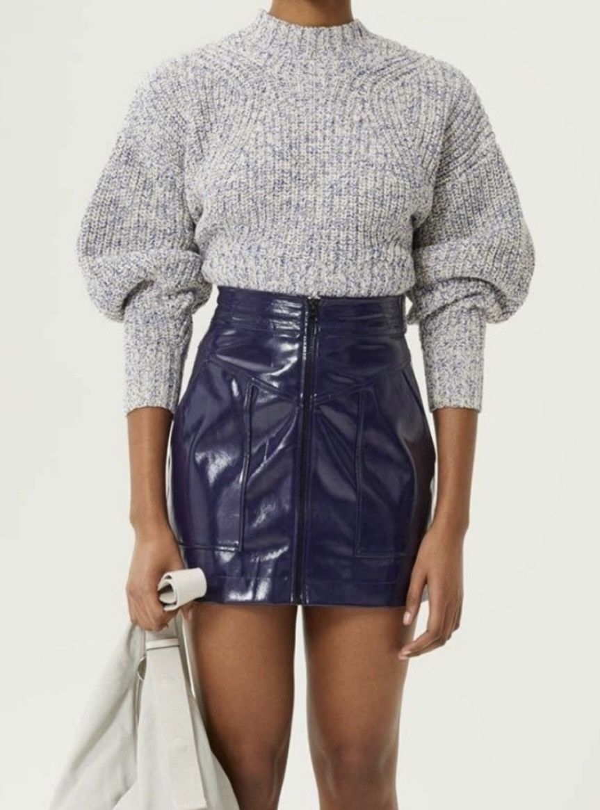 Rebecca Minkoff Rebecca Minkoff Marguerite Leather Skirt, Size 6 Size 28" / US 6 / IT 42 - 2 Thumbnail