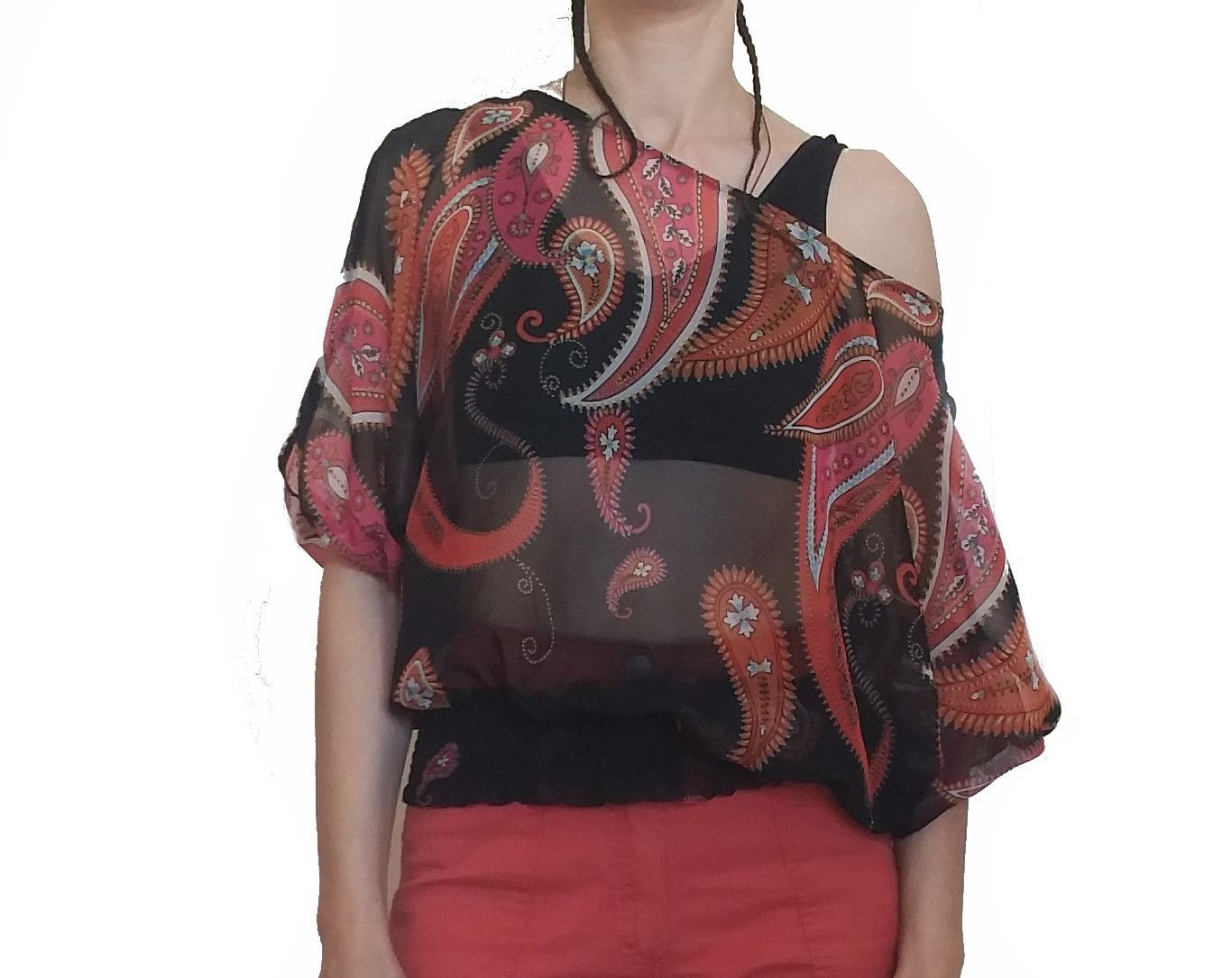 Significant Other Y2K see through Jane Norman shirt "Light my Fire" Size M / US 6-8 / IT 42-44 - 3 Thumbnail