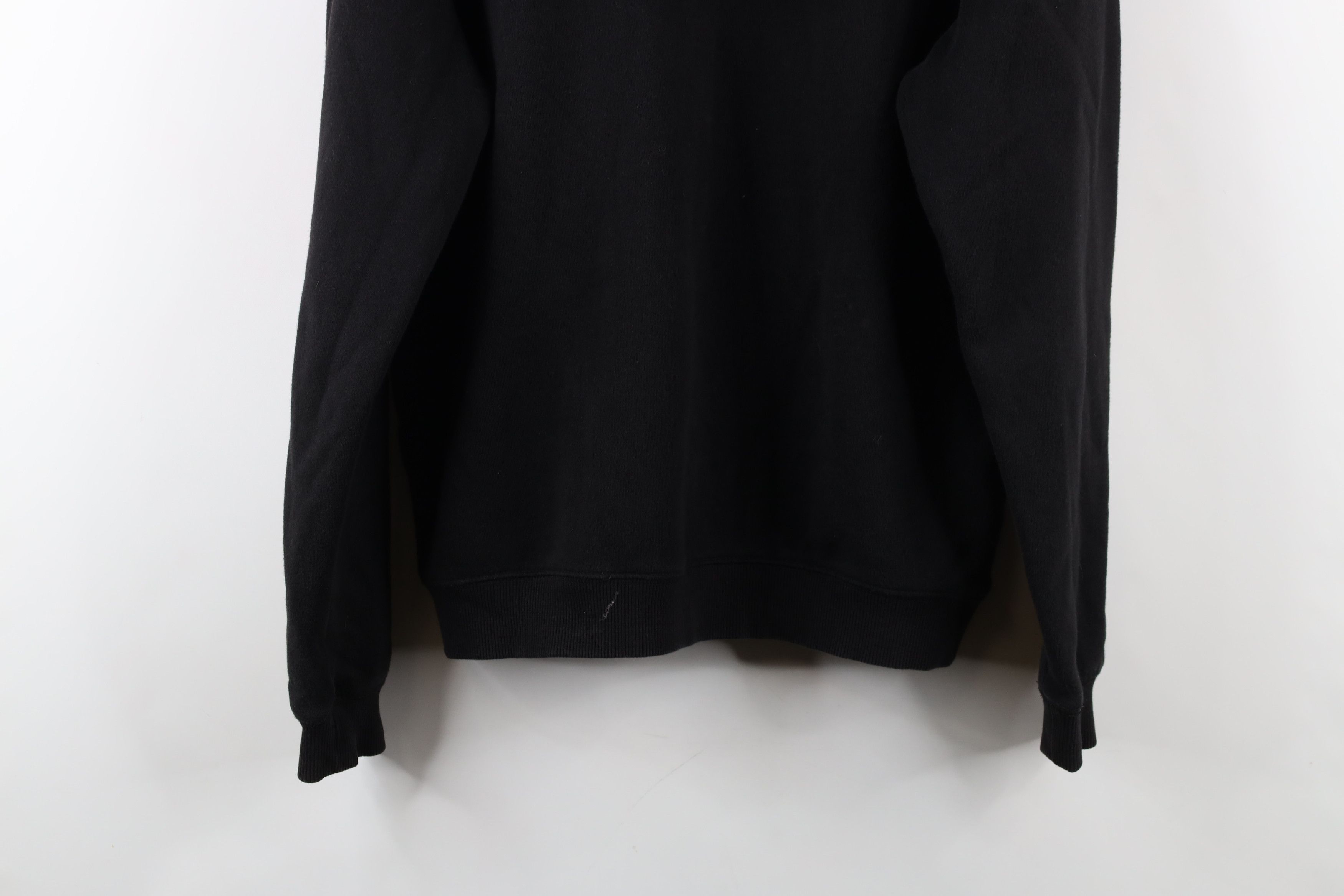 Vintage Vintage 90s Streetwear Full Zip Hoodie Sweatshirt Black Size L / US 10 / IT 46 - 14 Thumbnail