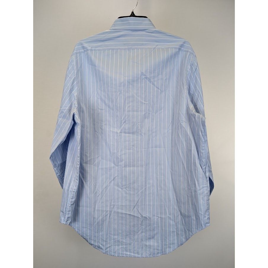 o1rshd1 Stripe Button Up Shirt in Light Blue/White