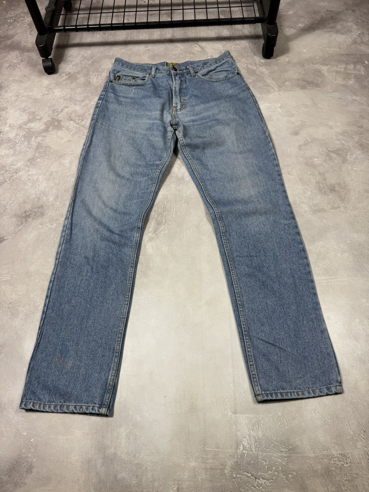 Vintage Vintage 90s Armani Jeans Fade Denim Pants Size US 32 / EU 48 - 2 Thumbnail