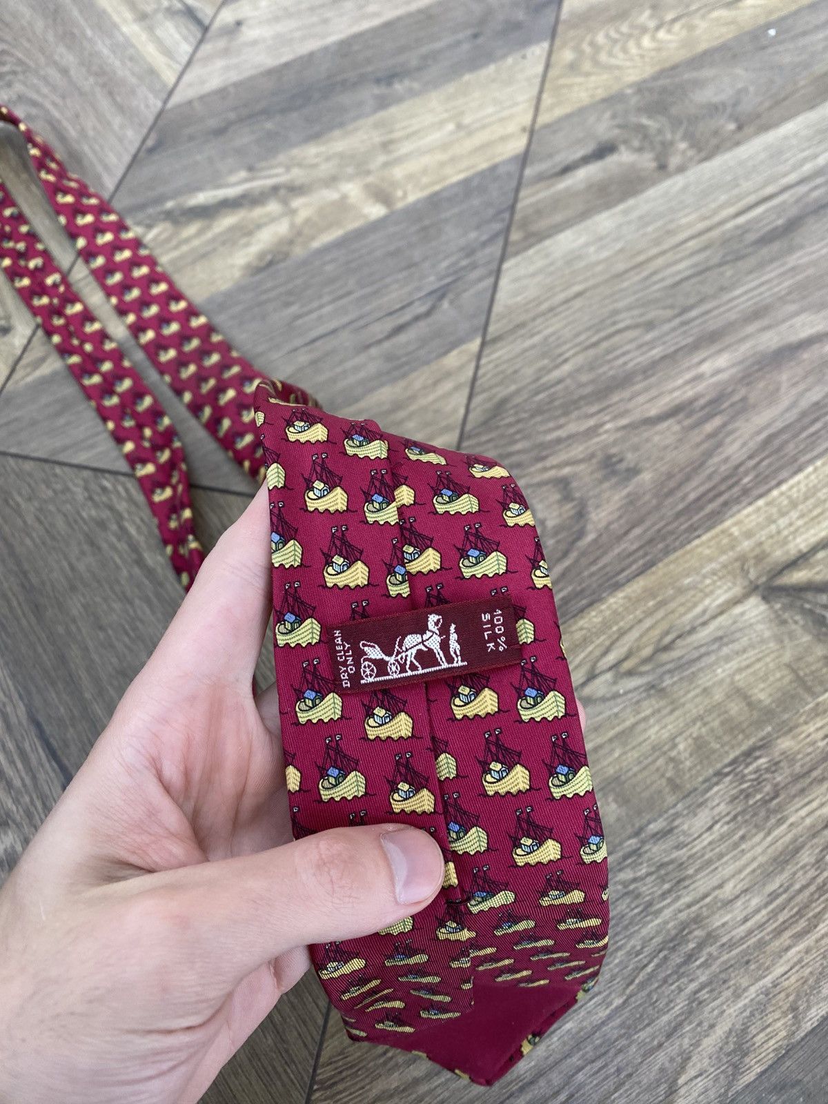 Hermes Vintage Hermes Tie Size ONE SIZE - 8 Thumbnail