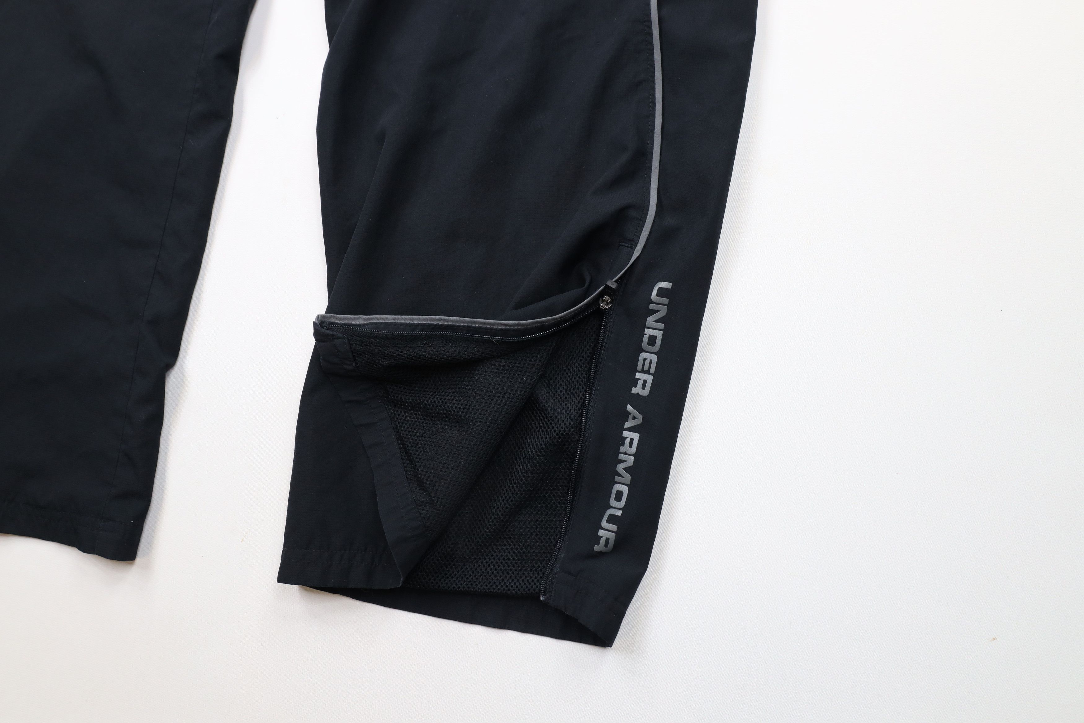 Under Armour × Vintage Under Armour Out Lined Wide Leg Training Gym Pants Black Size US 36 / EU 52 - 6 Thumbnail