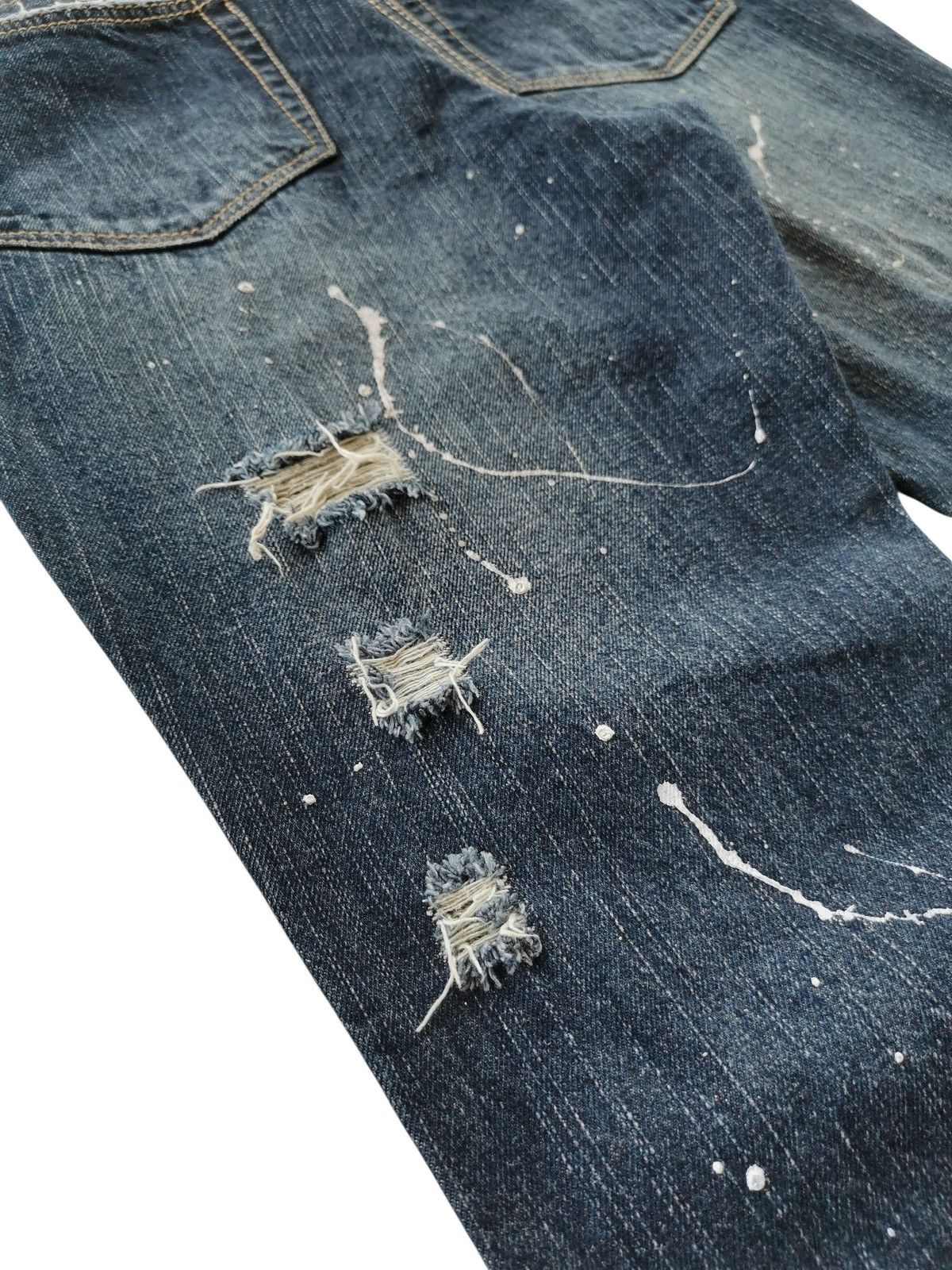 Kapital Flared Distressed Paint Splatter Jeans 30x33 Size US 30 / EU 46 - 12 Thumbnail