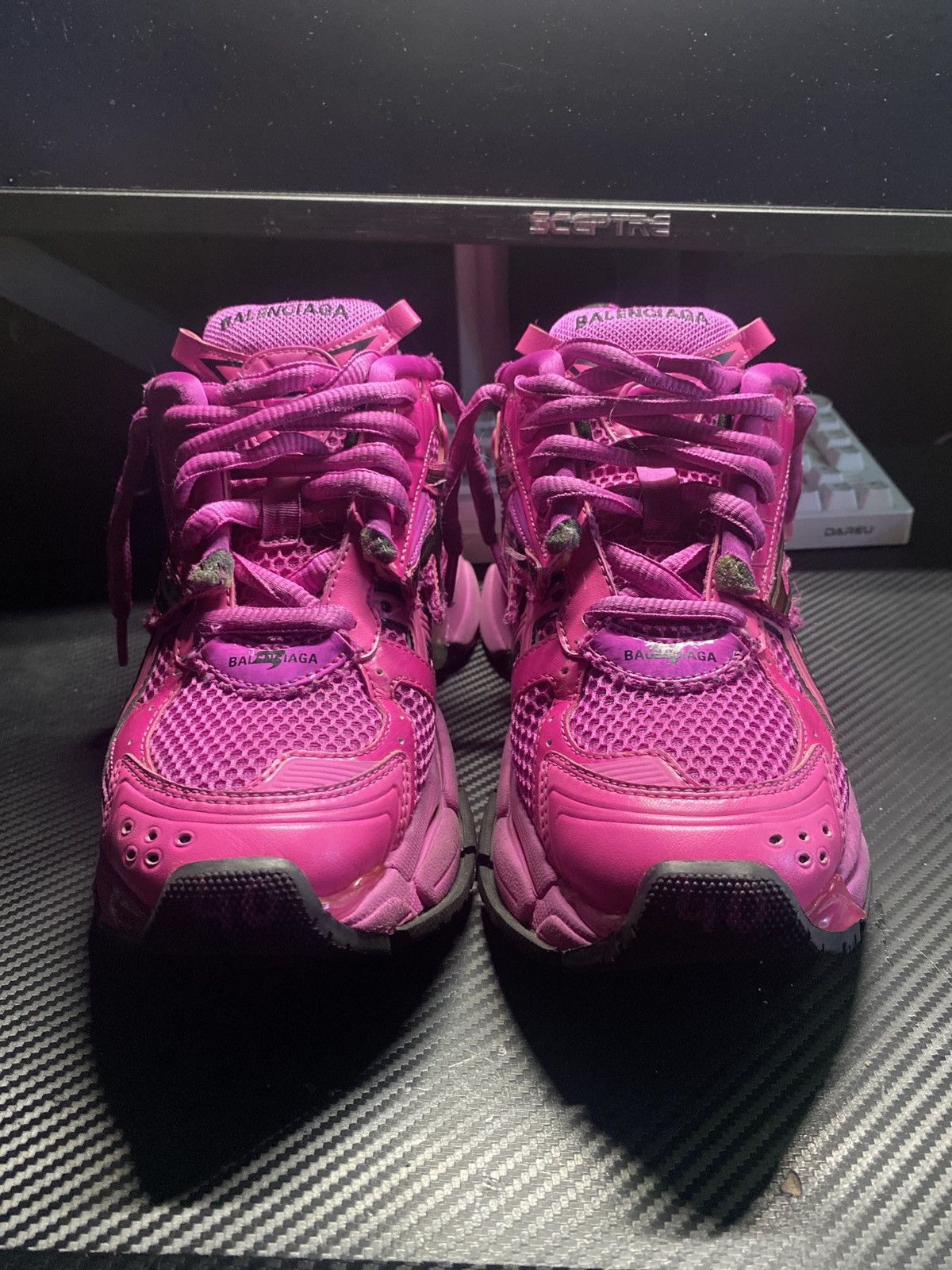 Balenciaga Balenciaga Runner “Dark Pink” Size US 7.5 / EU 40-41 - 5 Thumbnail