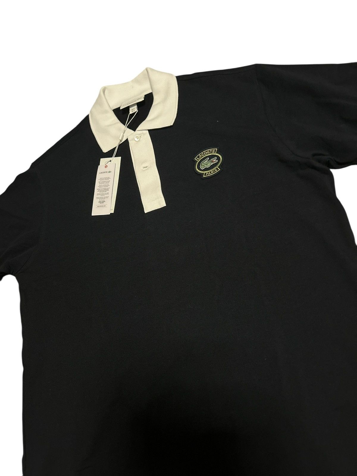 Lacoste Lacoste Polo Shirt - Men’s Size L - Black//White Collar Size US L / EU 52-54 / 3 - 2 Thumbnail