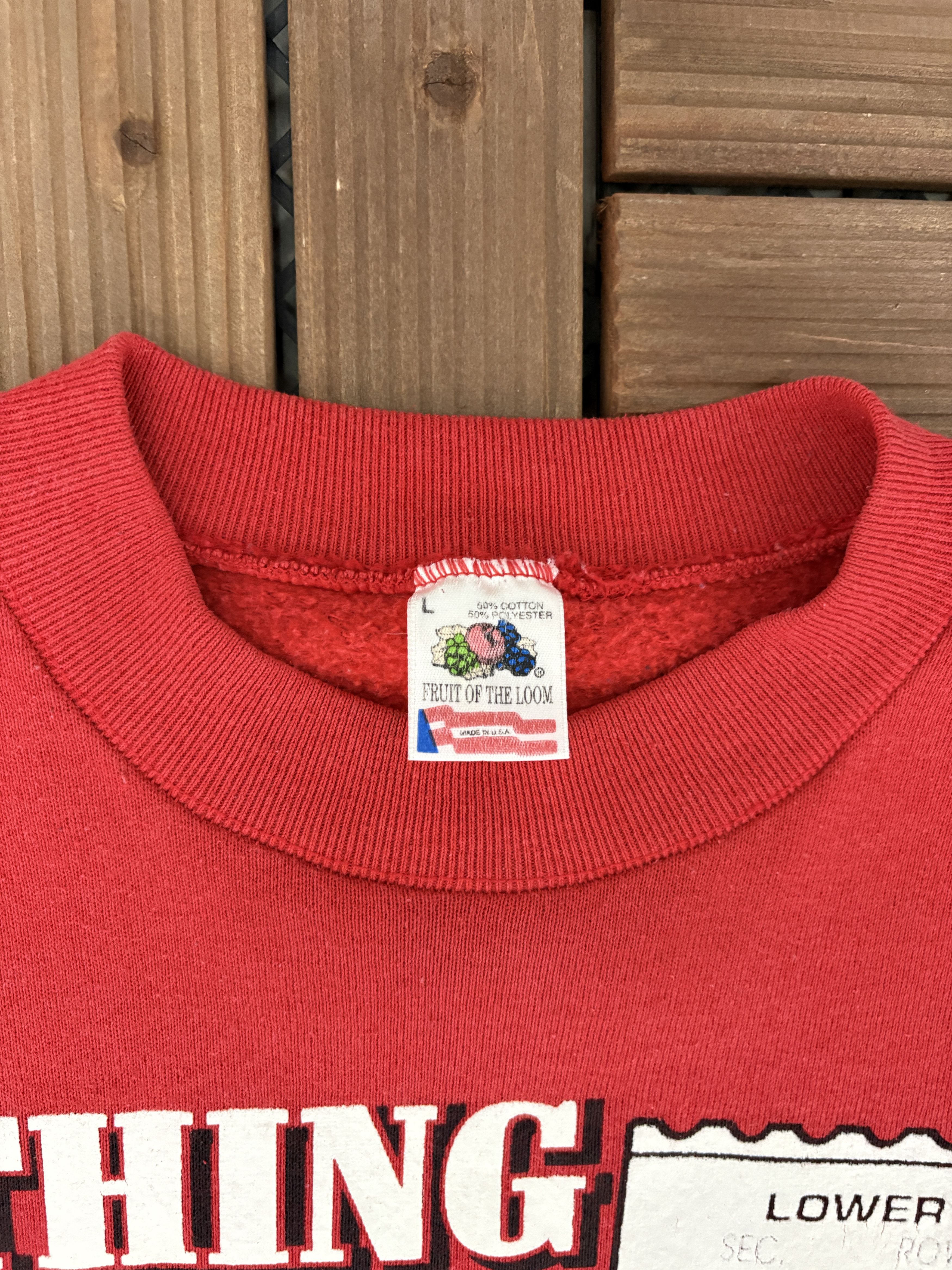 Vintage Indiana Hoosiers Game Day Vintage Red Sweater Crewneck Size US L / EU 52-54 / 3 - 6 Thumbnail