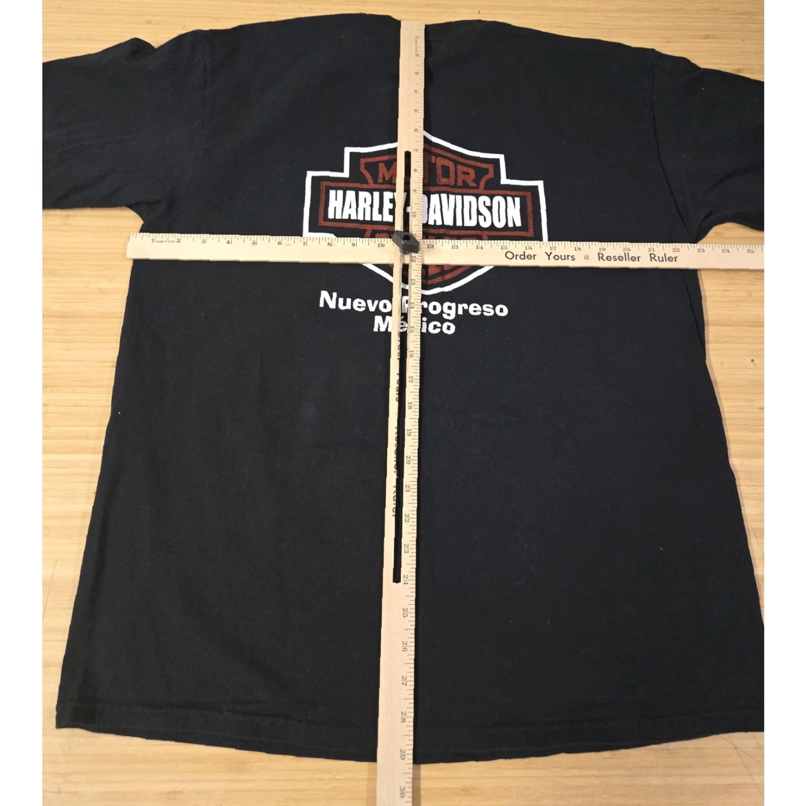 Harley Davidson VINTAGE Harley-Davidson Shirt Mens XL Black Nuevo Progreso Mexico Biker Wings Tee Cotton Size US XL / EU 56 / 4 - 7 Thumbnail
