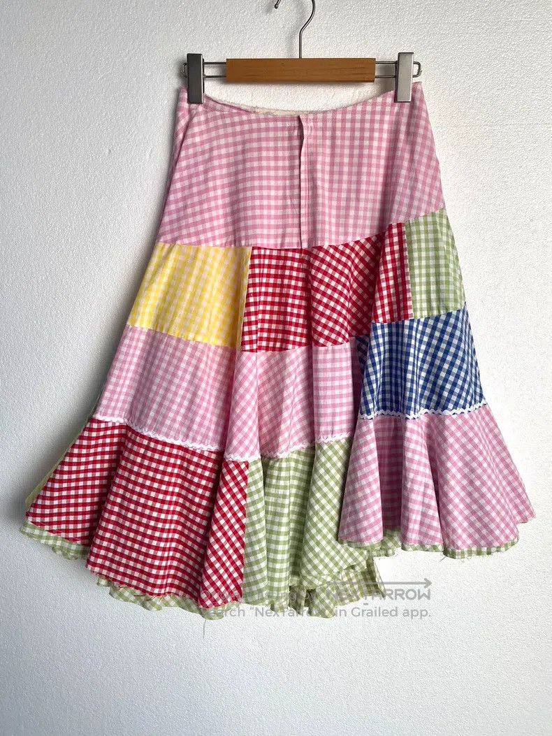 Comme des Garcons Comme Des Garcons size M Dual hem multicolored plaid patch Size 23" - 2 Thumbnail