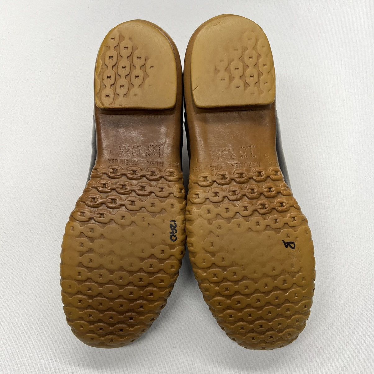 L.L. Bean × Vintage VTG LL Bean Duck Boots Brown Mid Lace Maine Hunting Outdoor Size US 13 / EU 46 - 13 Thumbnail