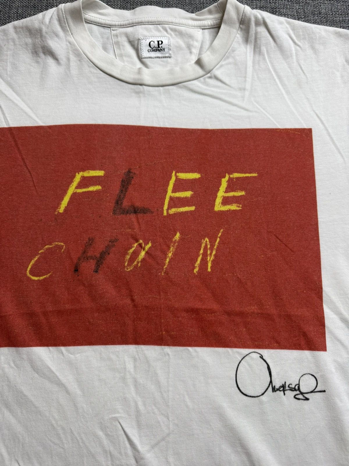 C.P. Company Vintage C.P. Company Big Logo white T-Shirt Size US L / EU 52-54 / 3 - 3 Thumbnail
