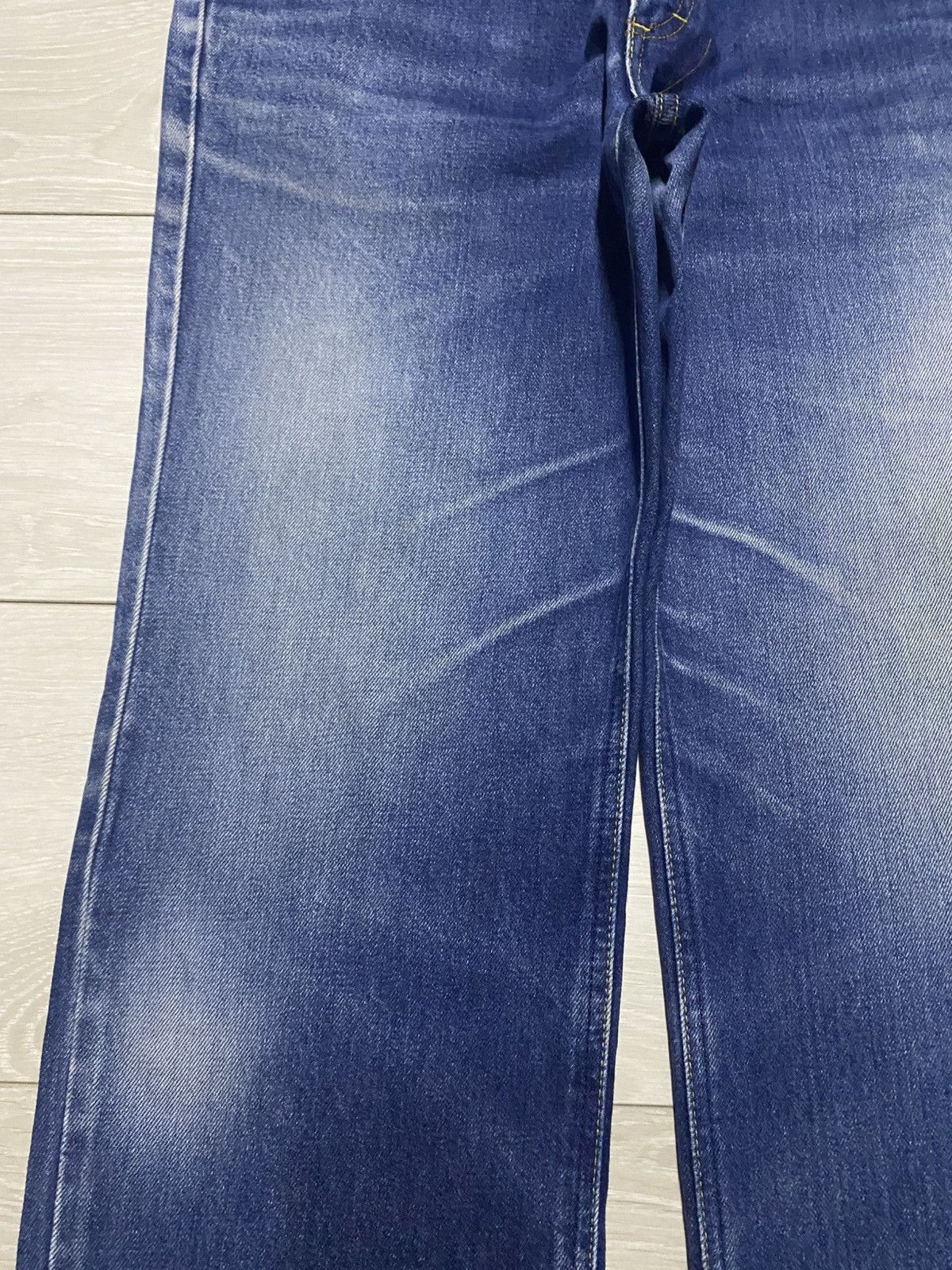 Lee × Number (N)ine Vintage Lee Blue Wash Distressed Loose Jeans Size US 30 / EU 46 - 7 Thumbnail