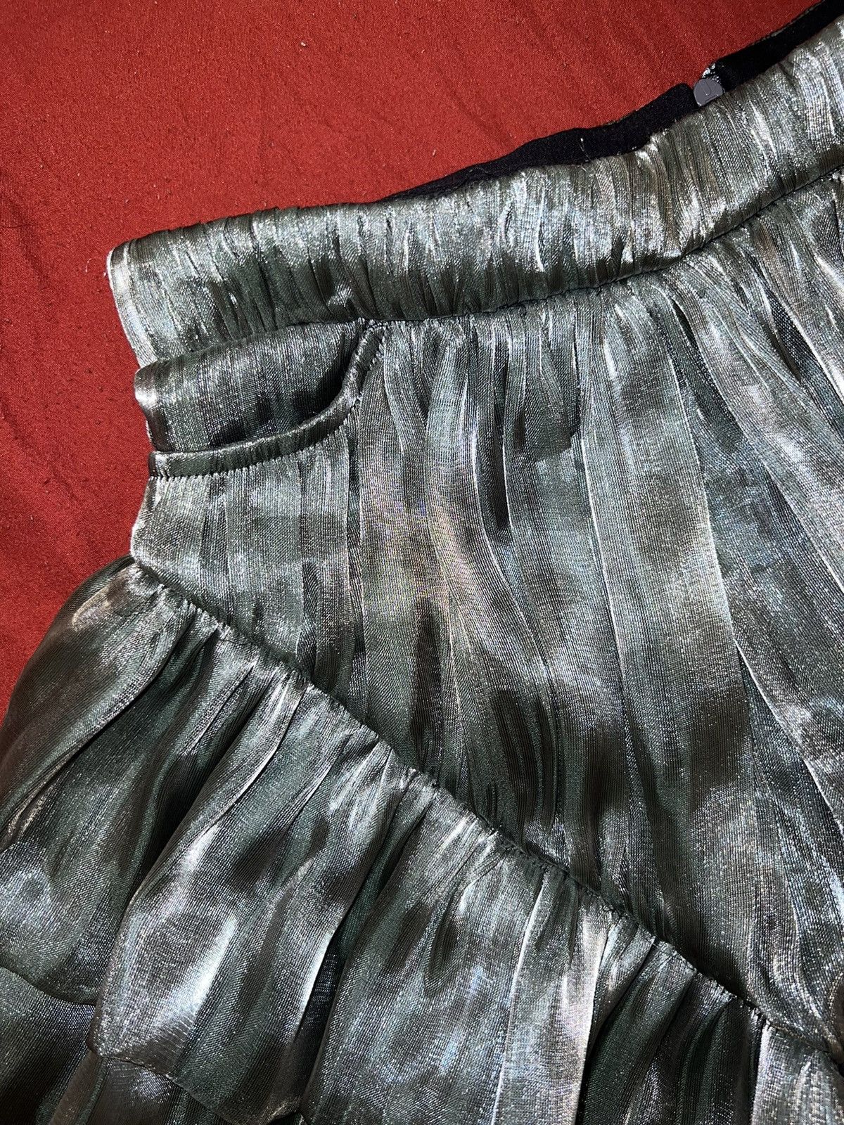 Designer LALUNE silver bling shorts 🪩💗 Size 25" / US 0 / IT 36 - 11 Thumbnail