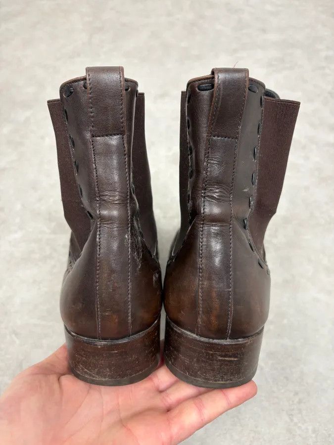 Yves Saint Laurent 2000s Yves Saint Laurent Brown Leather Boots Size US 8 / EU 41 - 7 Thumbnail