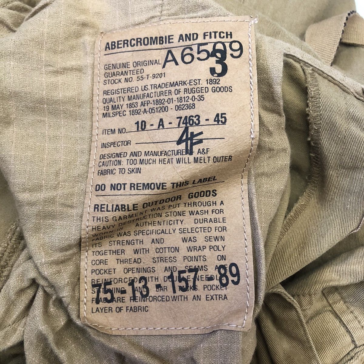 Abercrombie Heavy Destruction Stone Wash Cargo Tech Pants