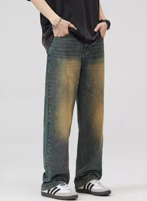 Japanese Brand Mayuko x Yuki American baggy wide-leg ripped oversize jeans Size US 32 / EU 48 - 4 Thumbnail
