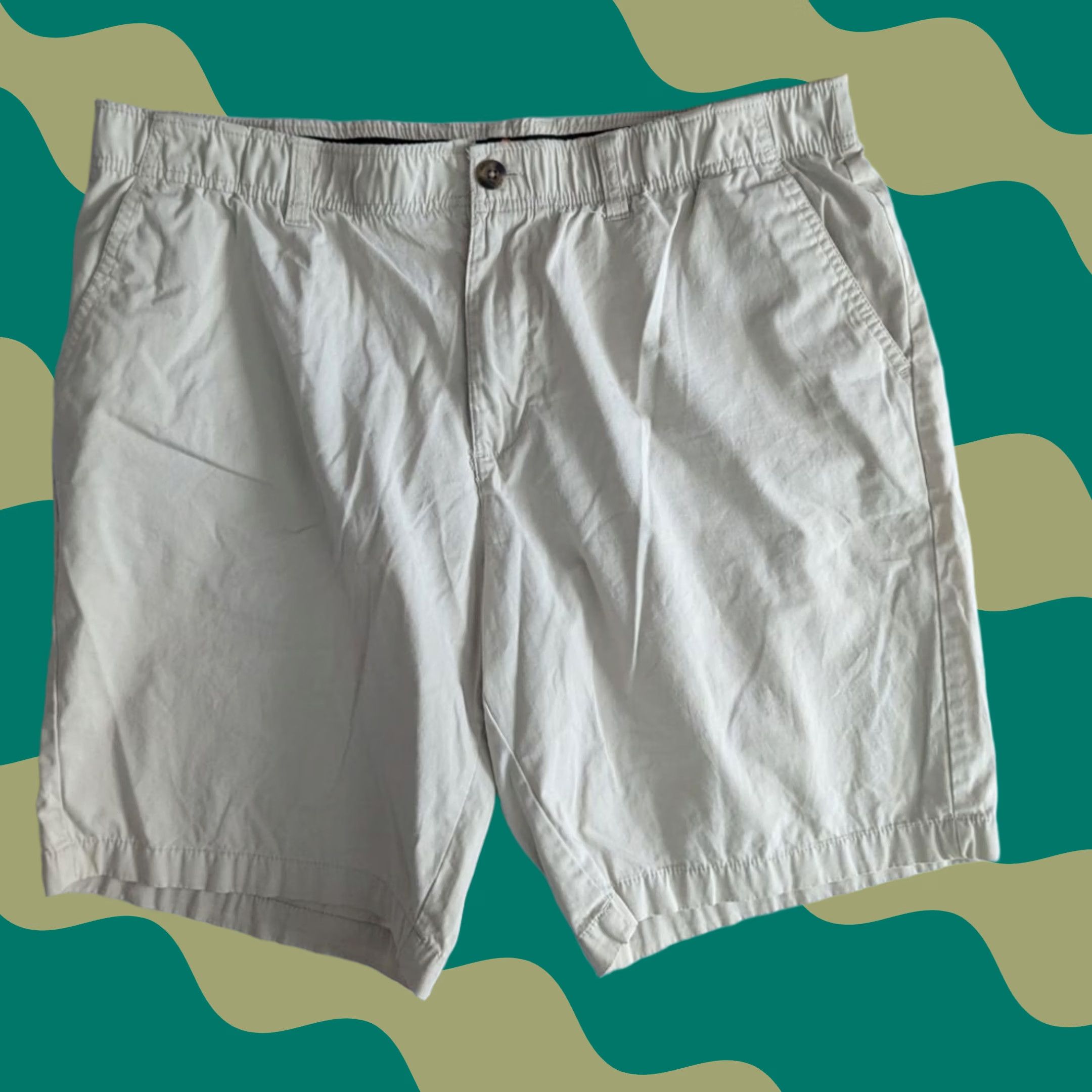 Architect Architect Active Flex Tech Pocket Bermuda Shorts Men's 40 Ivory Cotton Comfort Waist EUC Size US 40 / EU 56 - 1 Thumbnail