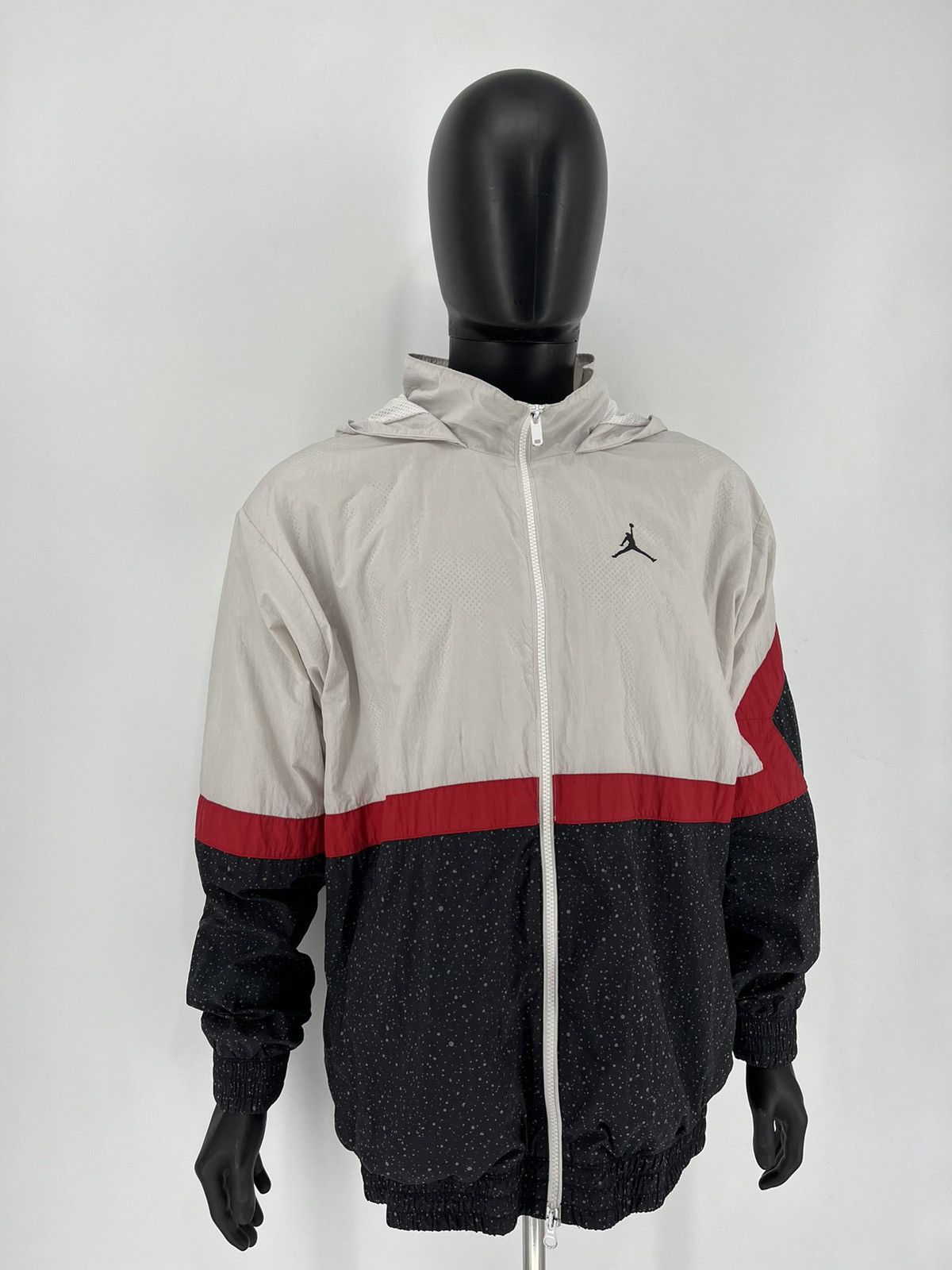 Jordan Brand × Vintage 90’S JORDAN VINTAGE AIR MAX DRILL NYLON HOODED JACKET Size US XL / EU 56 / 4 - 3 Thumbnail