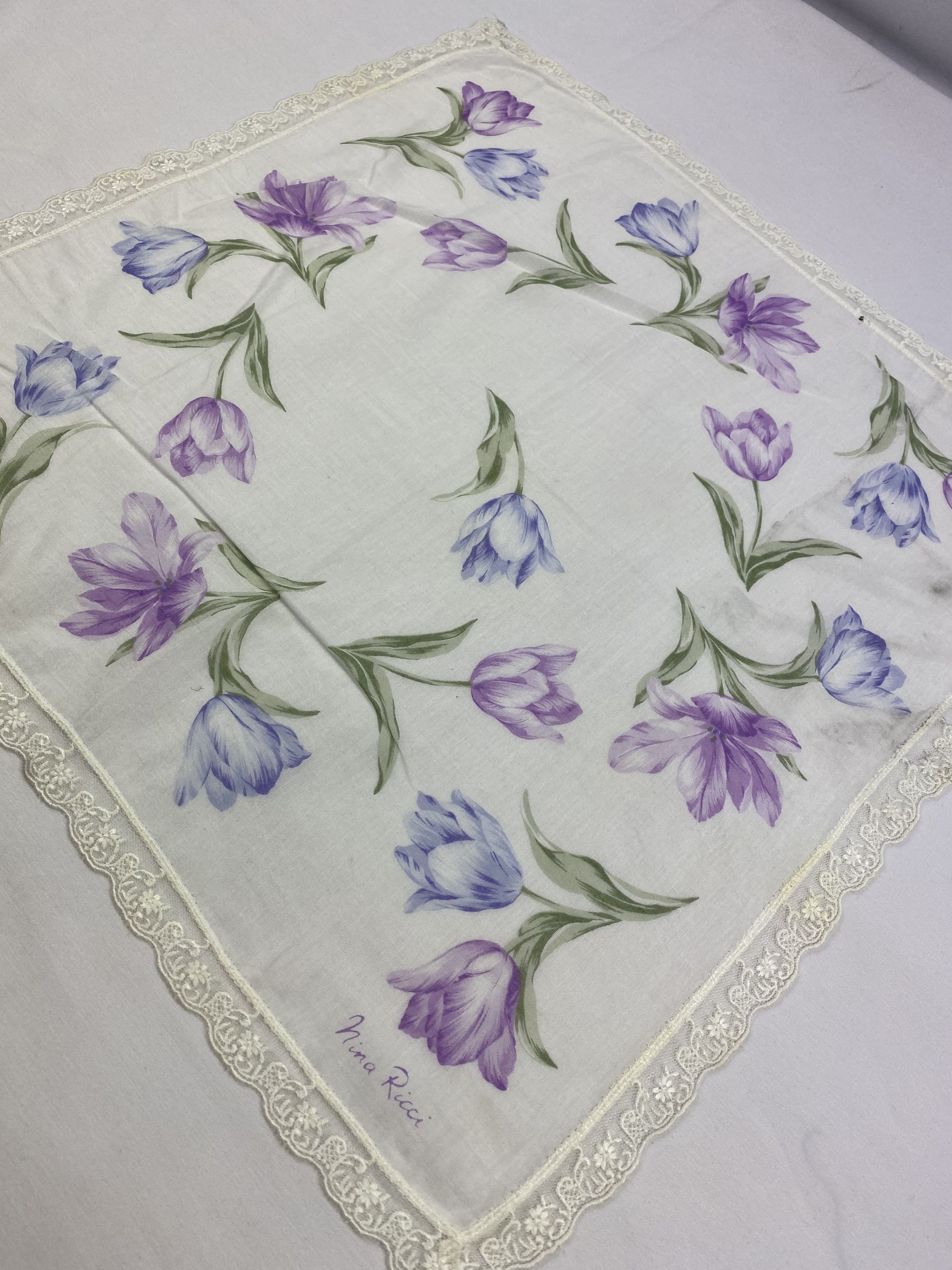 Nina Ricci × Vintage Nina Ricci Handkerchief / Bandana / Neckerchief Size ONE SIZE - 4 Thumbnail