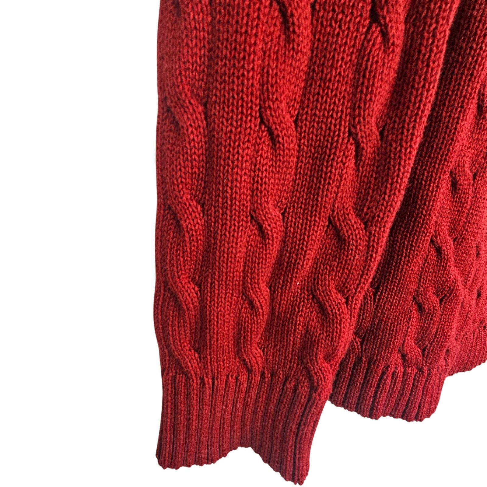 Lauren Ralph Lauren Lauren Ralph Lauren Cable Knit Sweater M Preppy Holiday Xmas Size M / US 6-8 / IT 42-44 - 4 Thumbnail