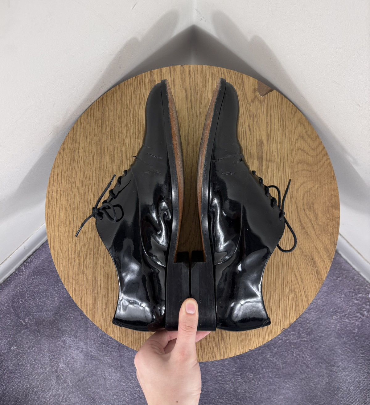 Loake Loake Lifestyle Men’s Black Patent Leather Dress Shoes Size US 9.5 / EU 42-43 - 16 Thumbnail