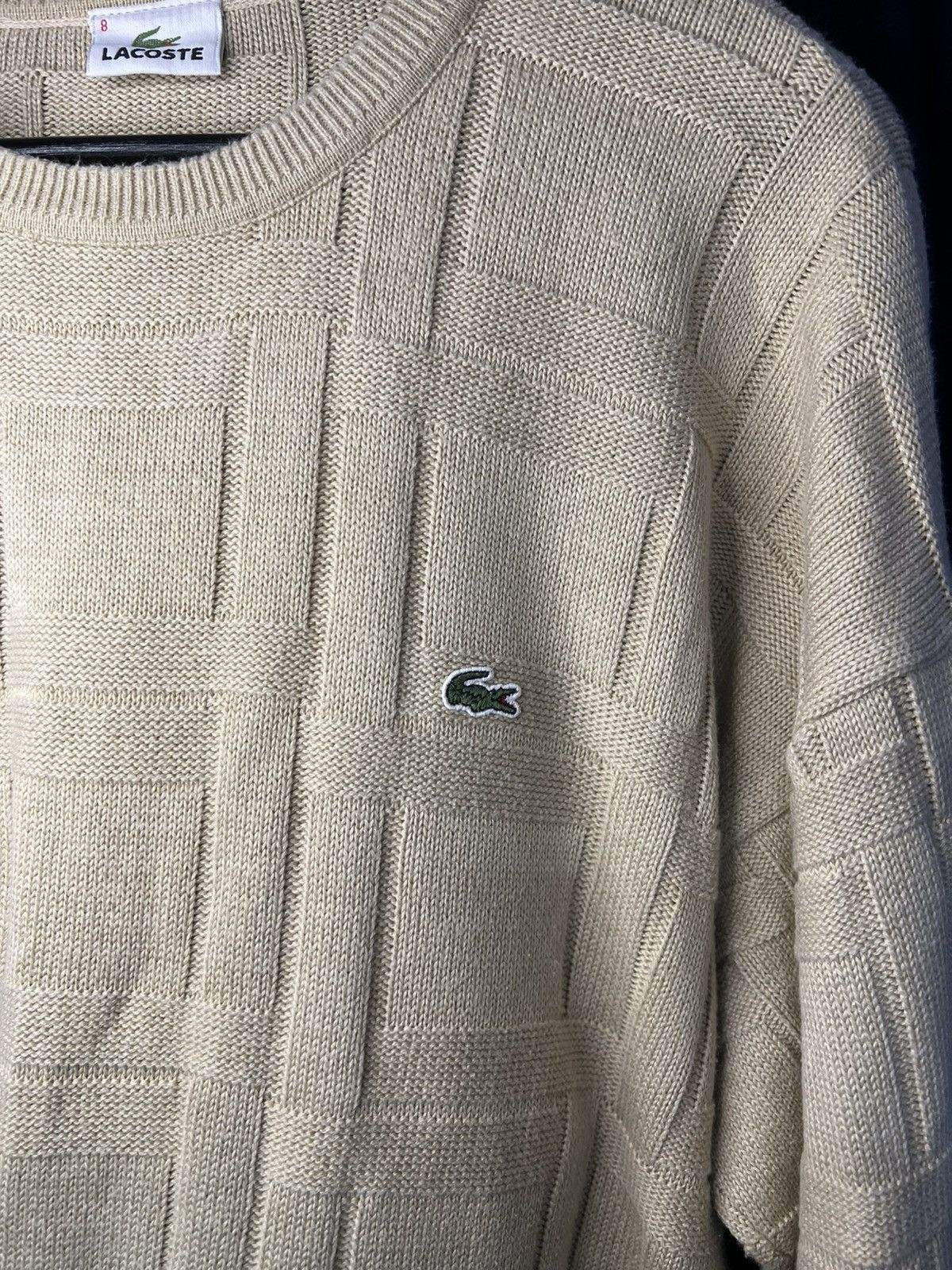 Lacoste Lacoste Knit Sweater - Beige. Size XL Size US XL / EU 56 / 4 - 2 Thumbnail