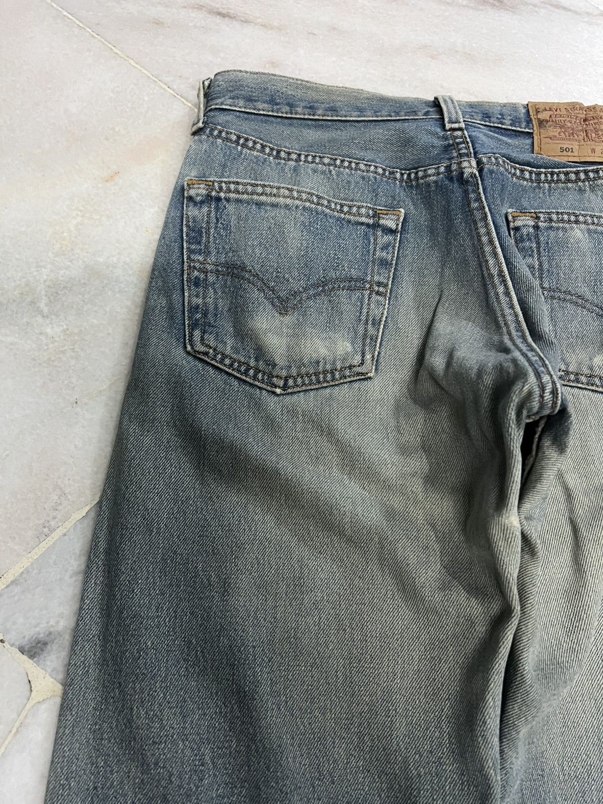 Levi's 💥90s Levis 501 kurt Corbain Mud Wash Distressed Jean Size US 29 - 17 Thumbnail
