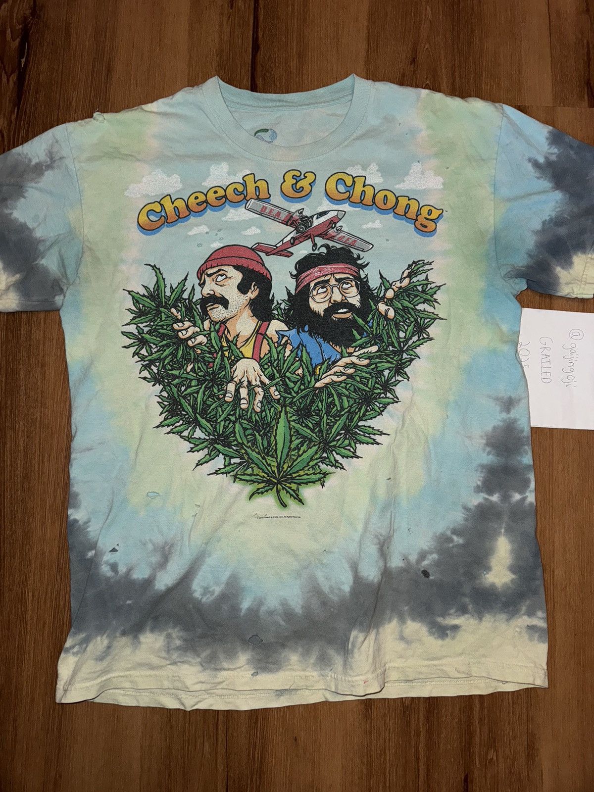 Vintage Vintage Cheech and Chong Liquid Blue Tee Size US XL / EU 56 / 4 - 1 Thumbnail