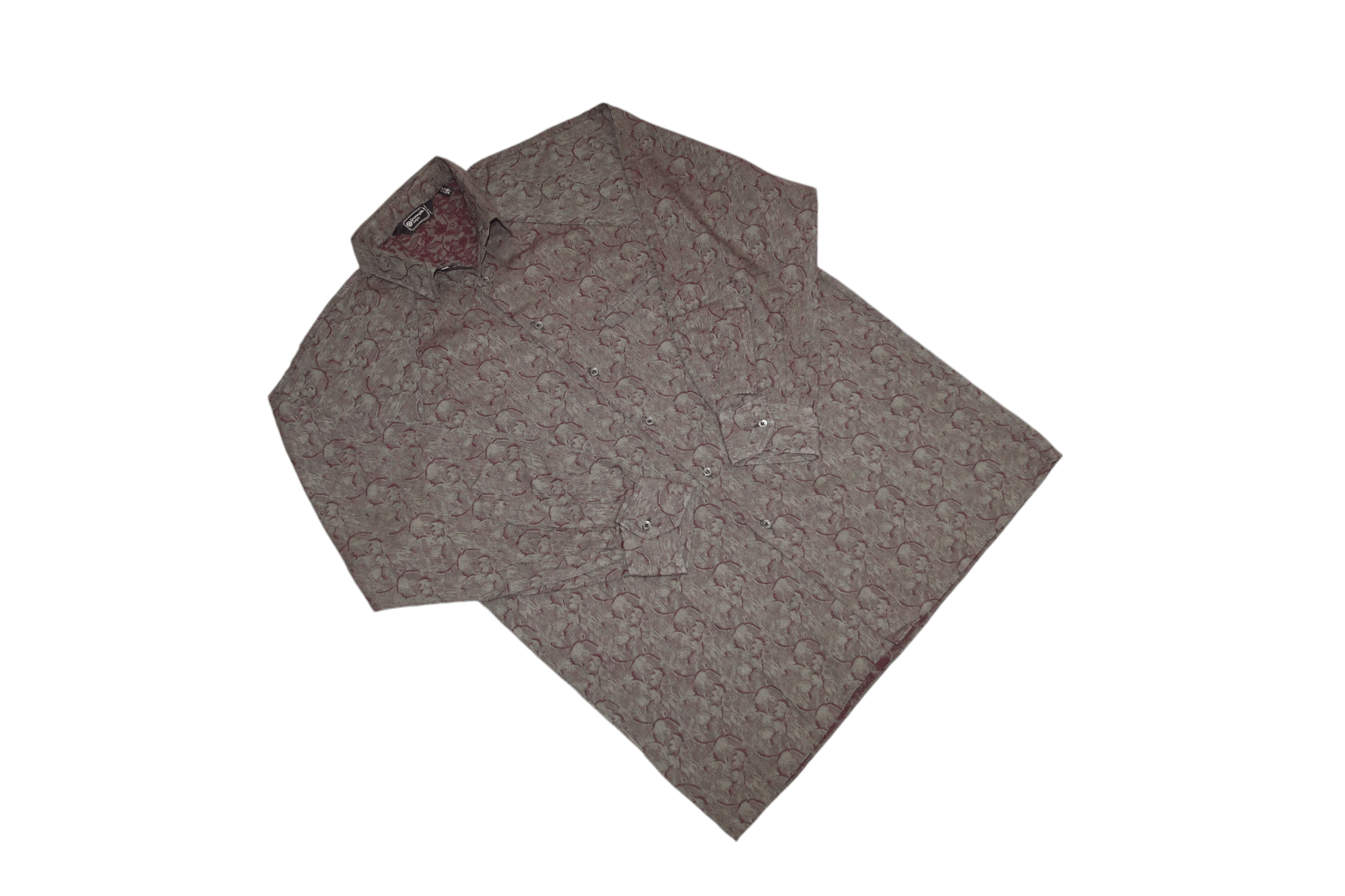Ermenegildo Zegna Ermenegildo Zegna Trivero Cotton Wool Baroque Jacquard Shirt Size US M / EU 48-50 / 2 - 5 Thumbnail