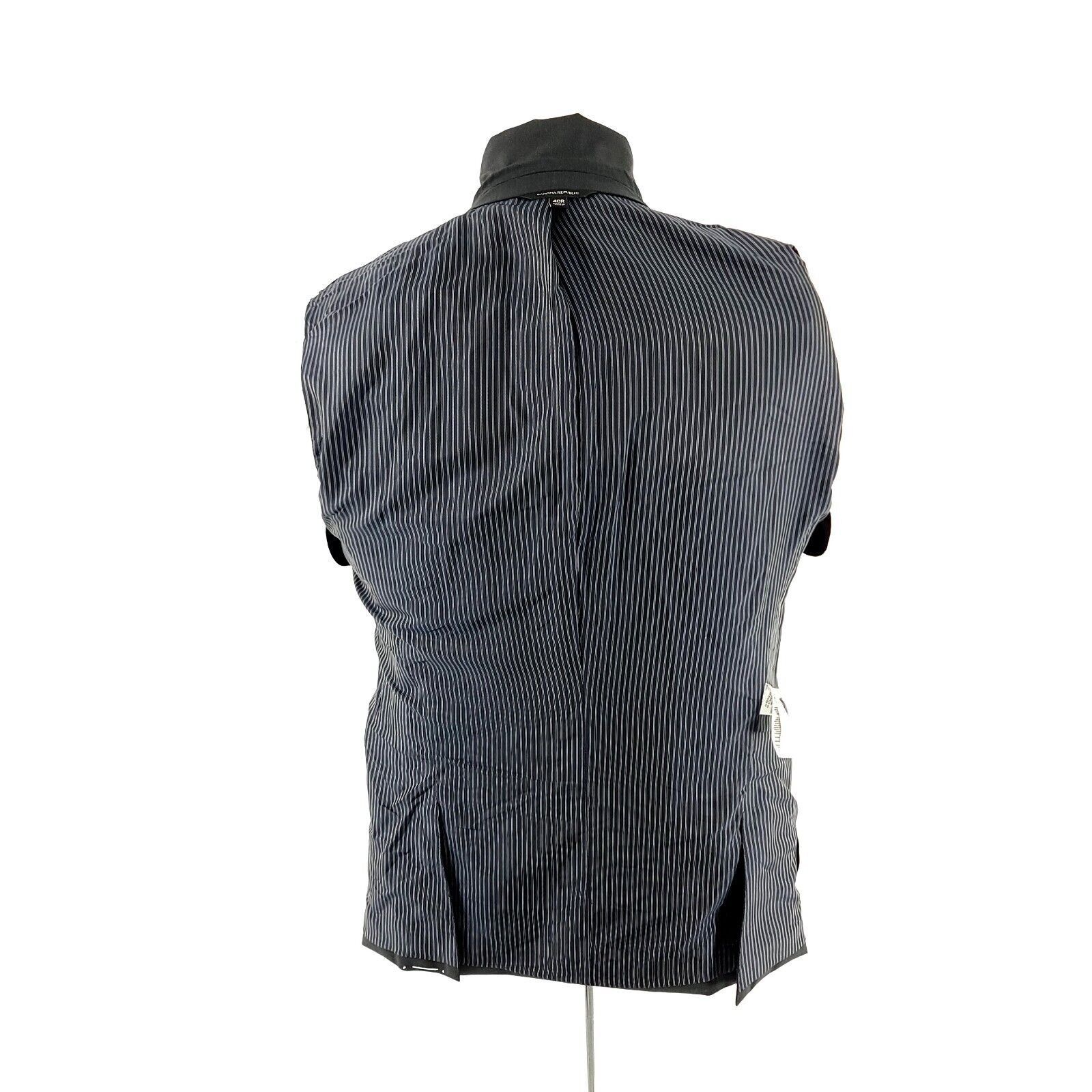 Banana Republic DAMAGED Banana Republic Marzotto Super 120s Wool 2 Button Bl Size 38S - 15 Thumbnail