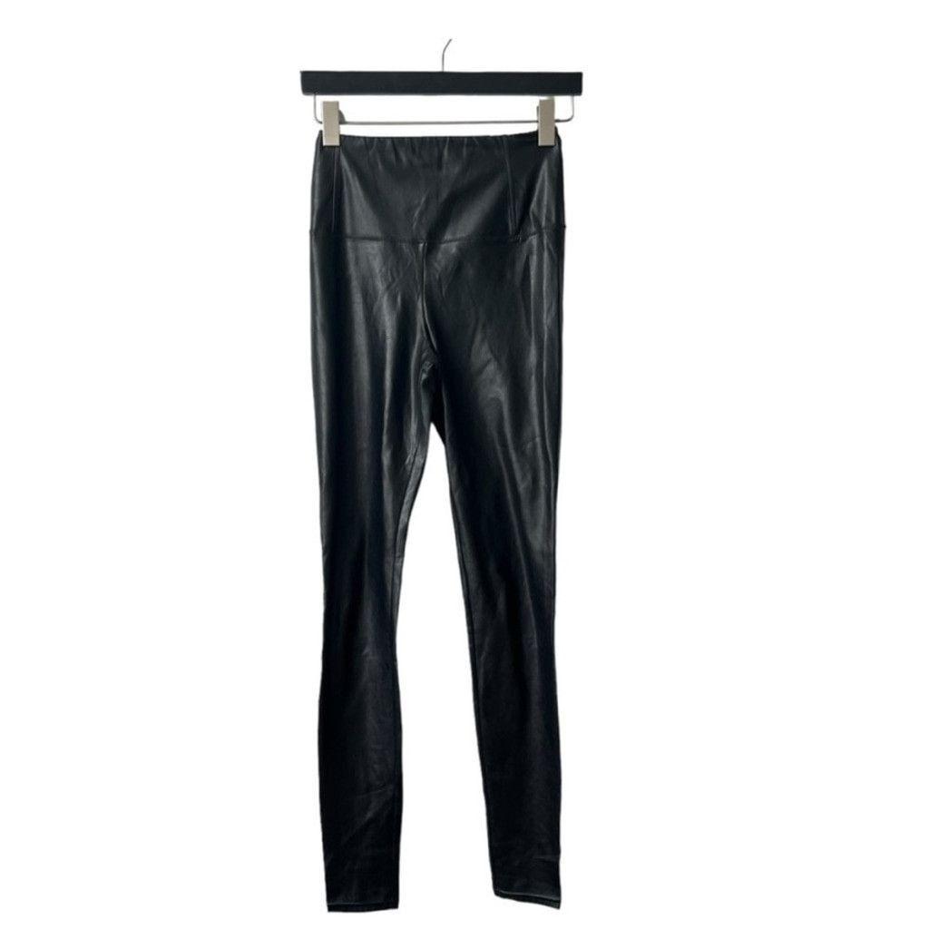 Aritzia Wilfred Free Daria Chic Black polyurethane Leggings Size XS Size 26" / US 2 / IT 38 - 4 Thumbnail