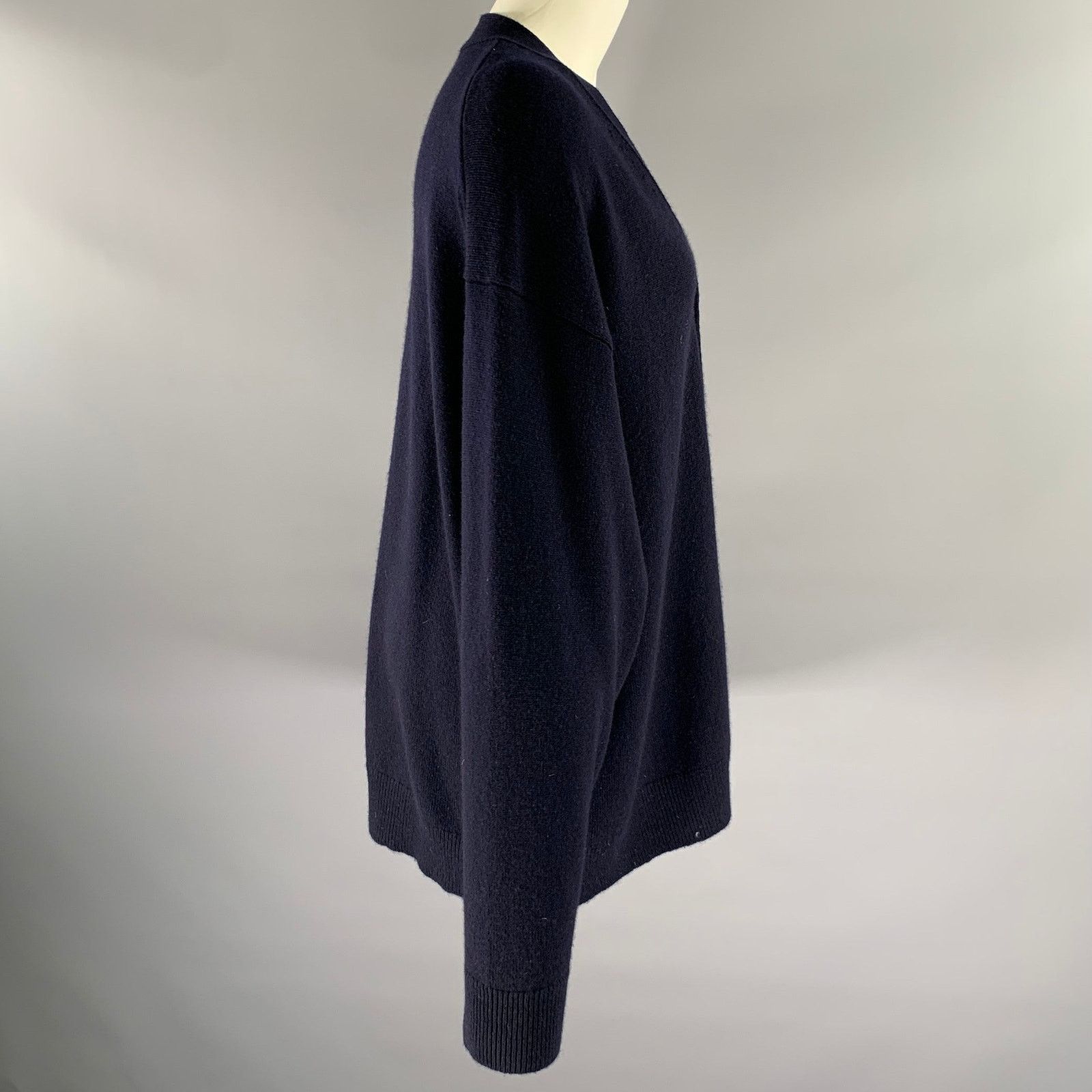 SOFIE D'HOORE SOFIE D'HOORE Size S Navy Wool Cashmere Long Cardigan Size S / US 4 / IT 40 - 3 Thumbnail