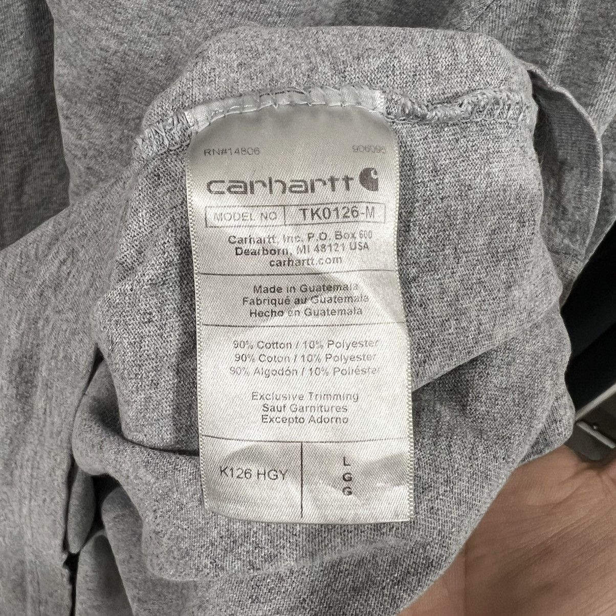 Carhartt Carhartt Pocket Long Sleeve Shirt Size US L / EU 52-54 / 3 - 5 Thumbnail