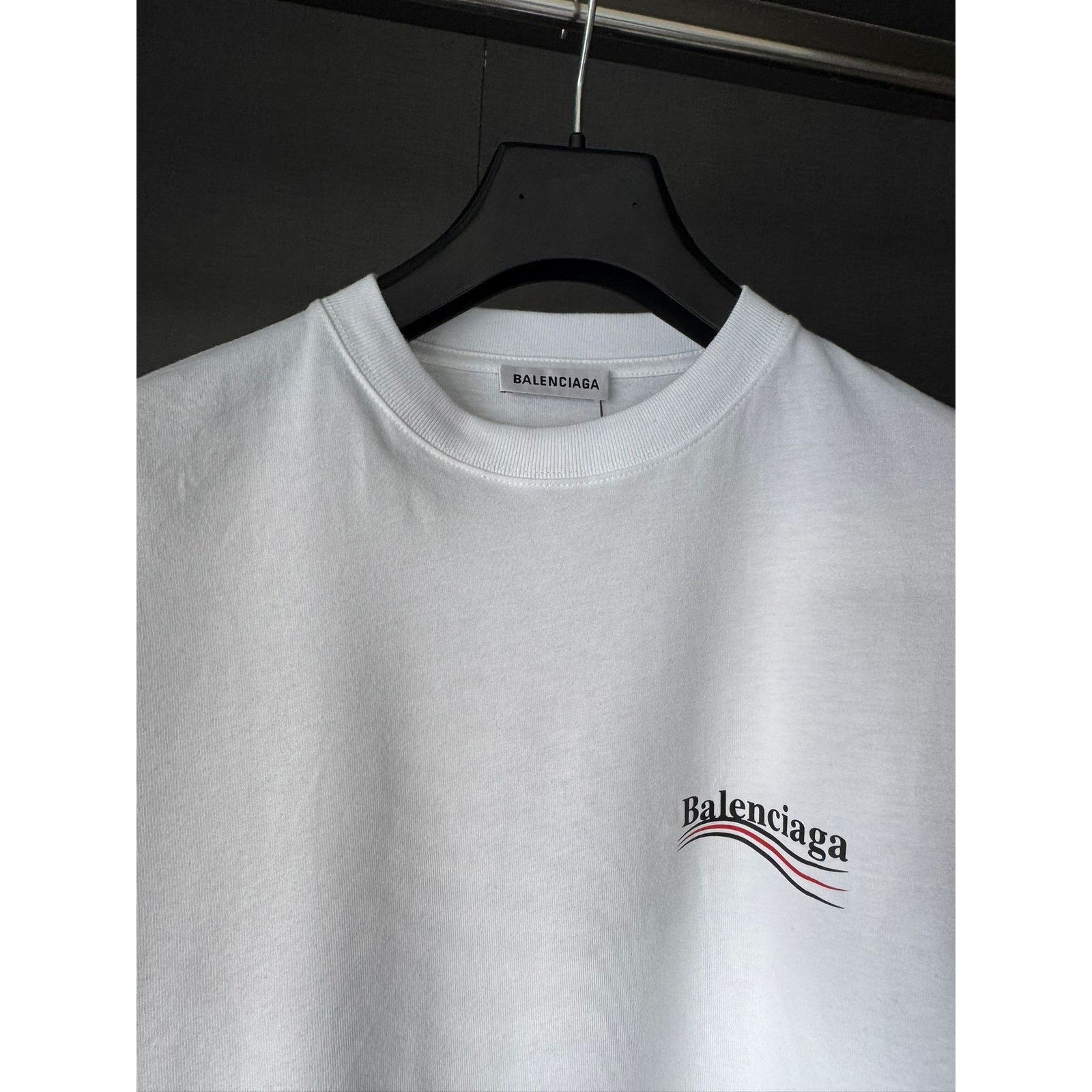 Balenciaga o1alis0126 Men's Political Campaign Large Fit T-Shirt white Size US S / EU 44-46 / 1 - 4 Thumbnail