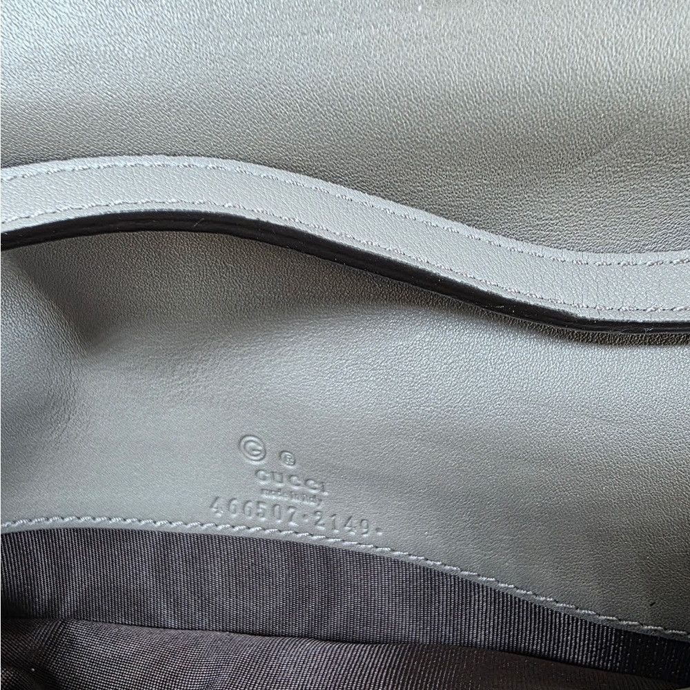 Gucci Gucci Wallet Crossbody Micro GG Grey Size ONE SIZE - 4 Thumbnail