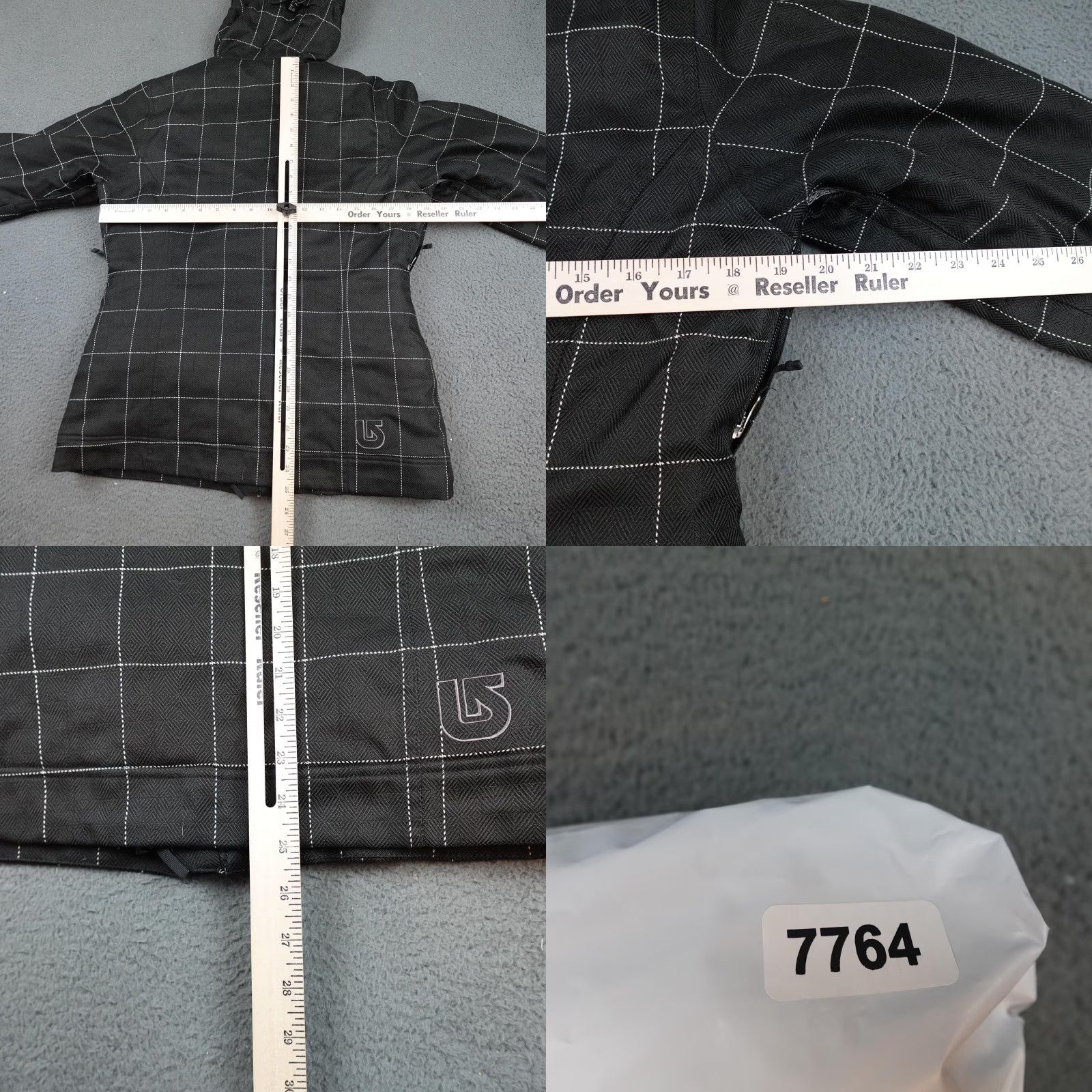 Burton Burton Jacket Womens Large Black Plaid Hooded Faux Fur Lined Ski Snowboard Parka Size L / US 10 / IT 46 - 8 Thumbnail