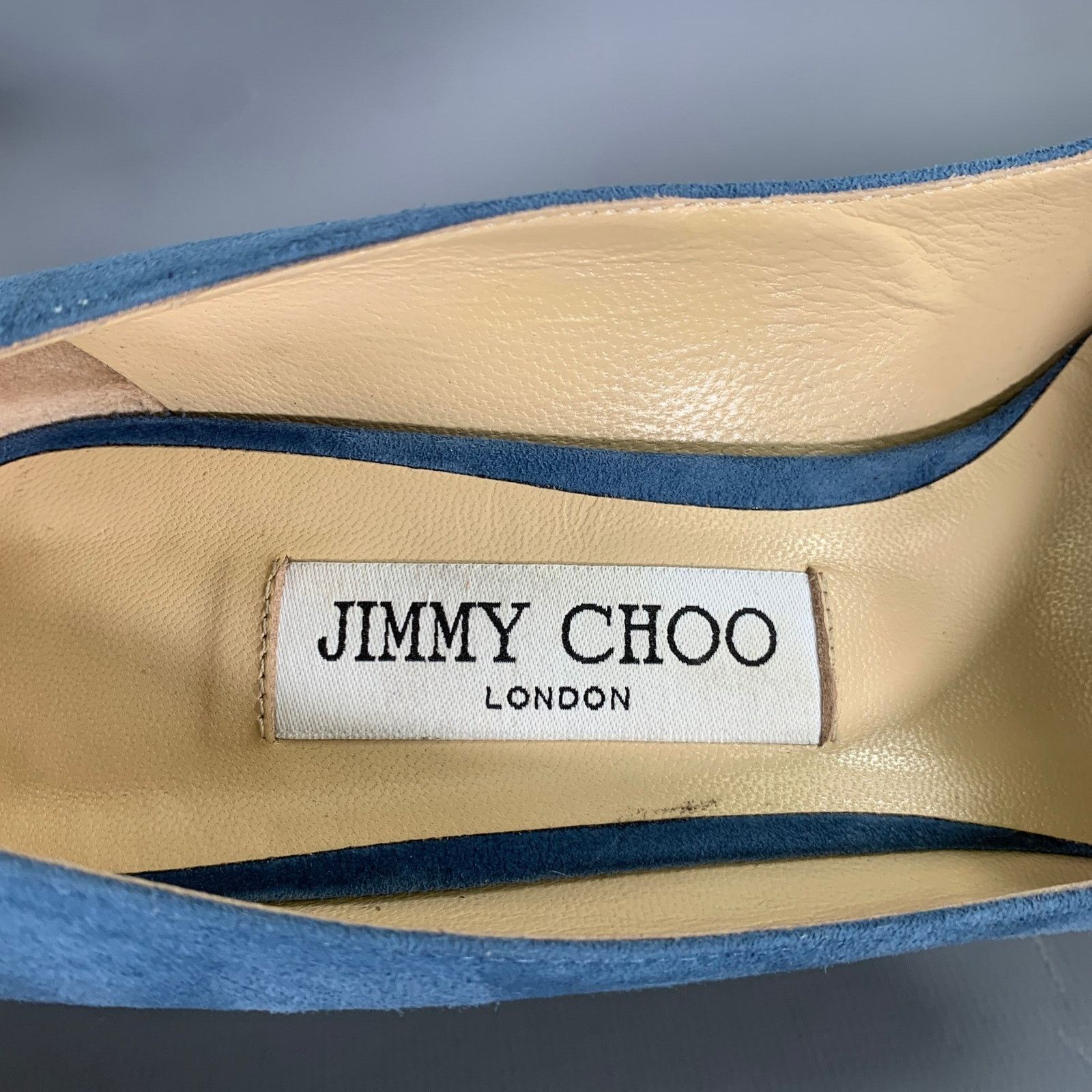 Jimmy Choo JIMMY CHOO Size 9 Blue Suede J0001474039 Suede Pumps Size US 9 / IT 39 - 8 Thumbnail