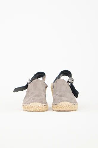 Celine o1y0725 Leather Espadrilles in Gray Size US 5 / IT 35 - 3 Thumbnail