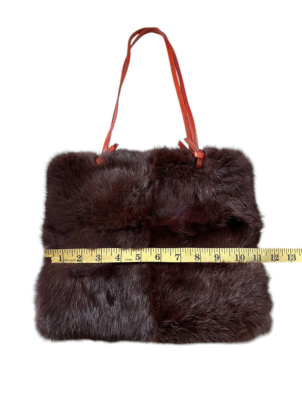 Yohji Yamamoto 1990 Ined Homme Rabbit Fur Shoulder Bag Size ONE SIZE - 9 Thumbnail