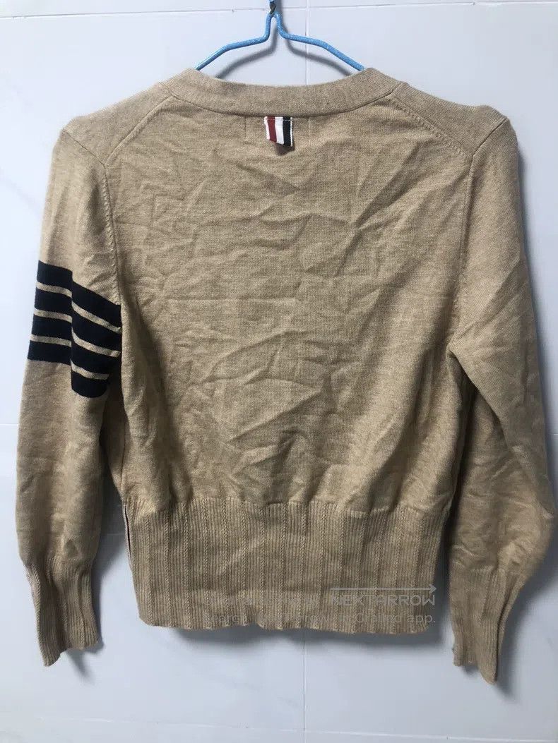 Thom Browne Thom Browne Khaki Sweater with Front Dog Embroidery Size US M / EU 48-50 / 2 - 2 Thumbnail