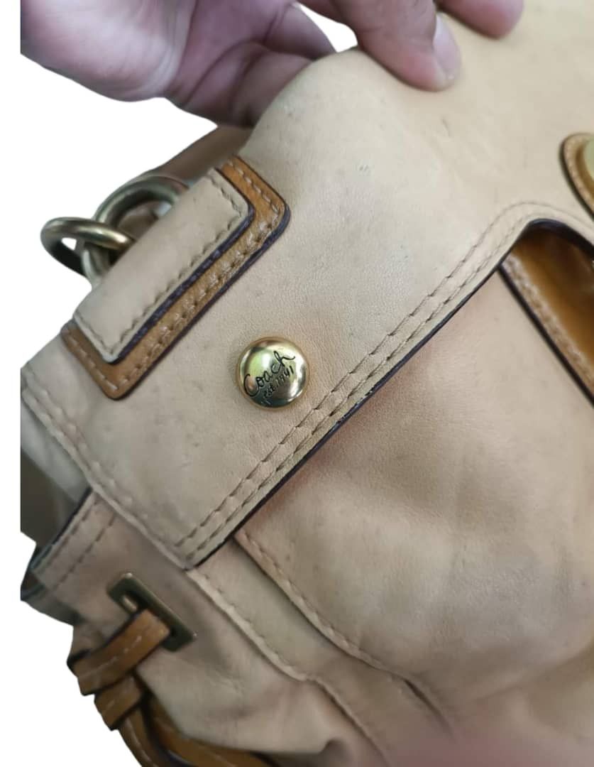 Coach Coach hand carry bag Beige leather Colour Size ONE SIZE - 5 Thumbnail
